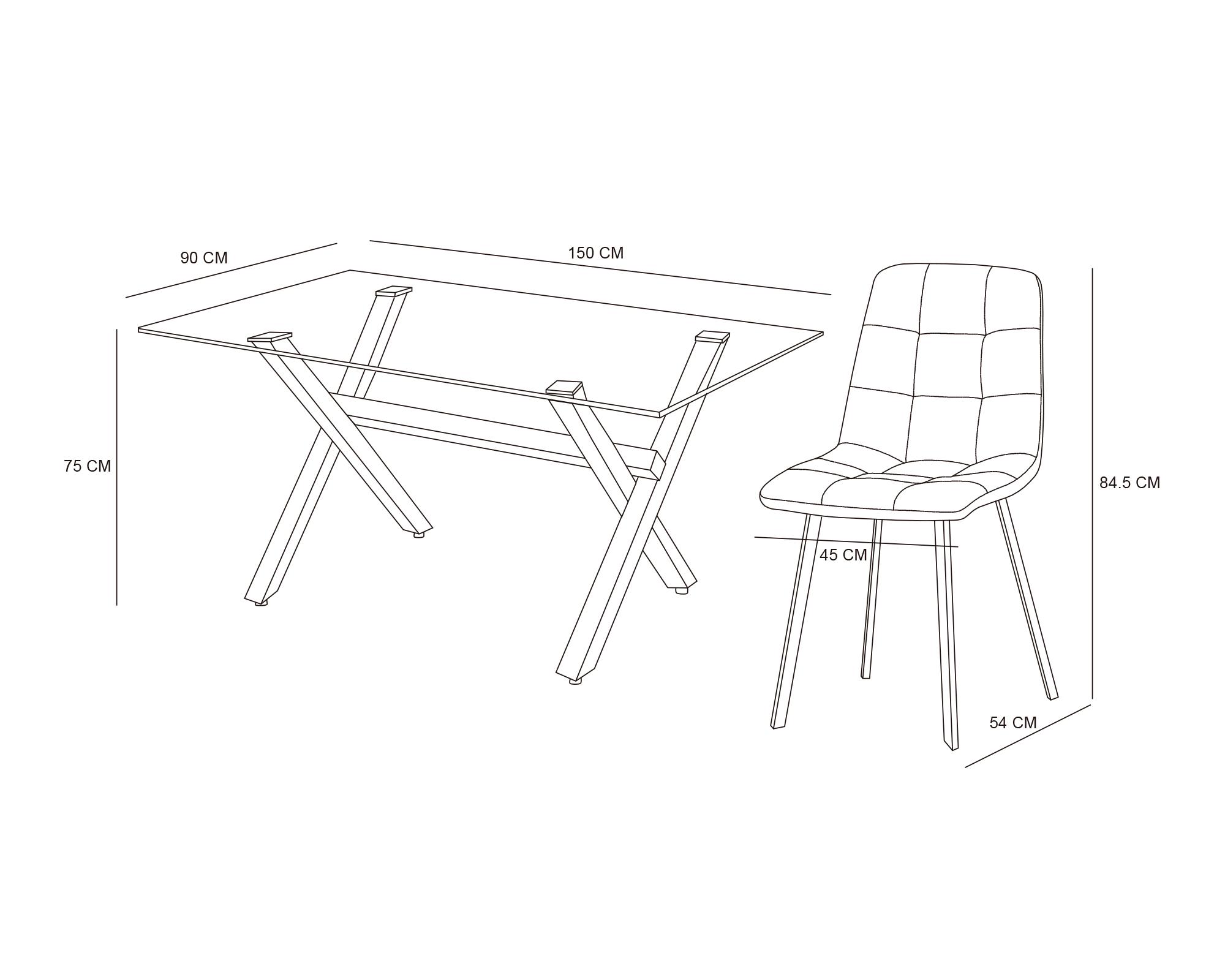 Comedor 6 sillas Domi 2.0 gris-3
