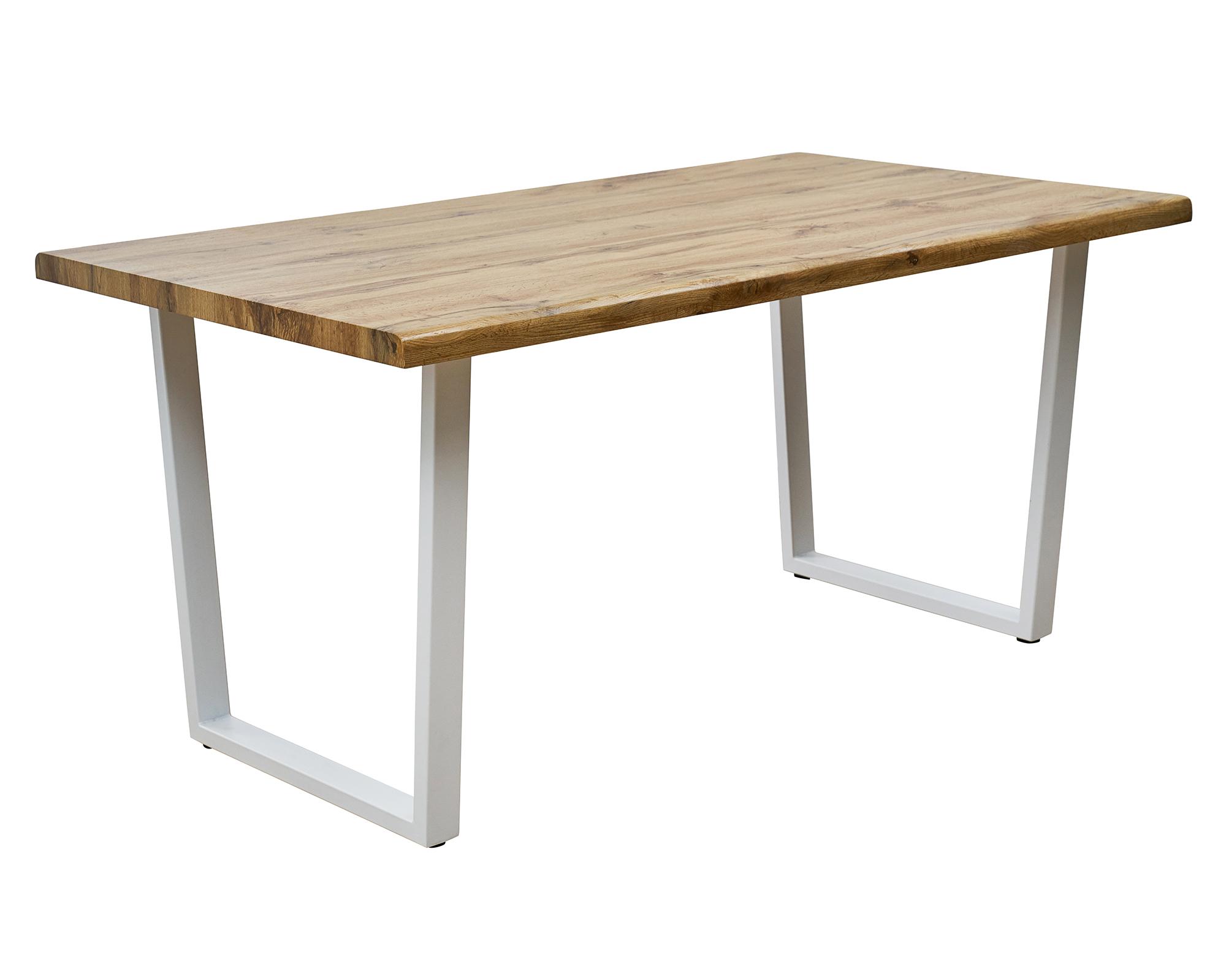 Mesa rectangular Annia blanco/madera-0