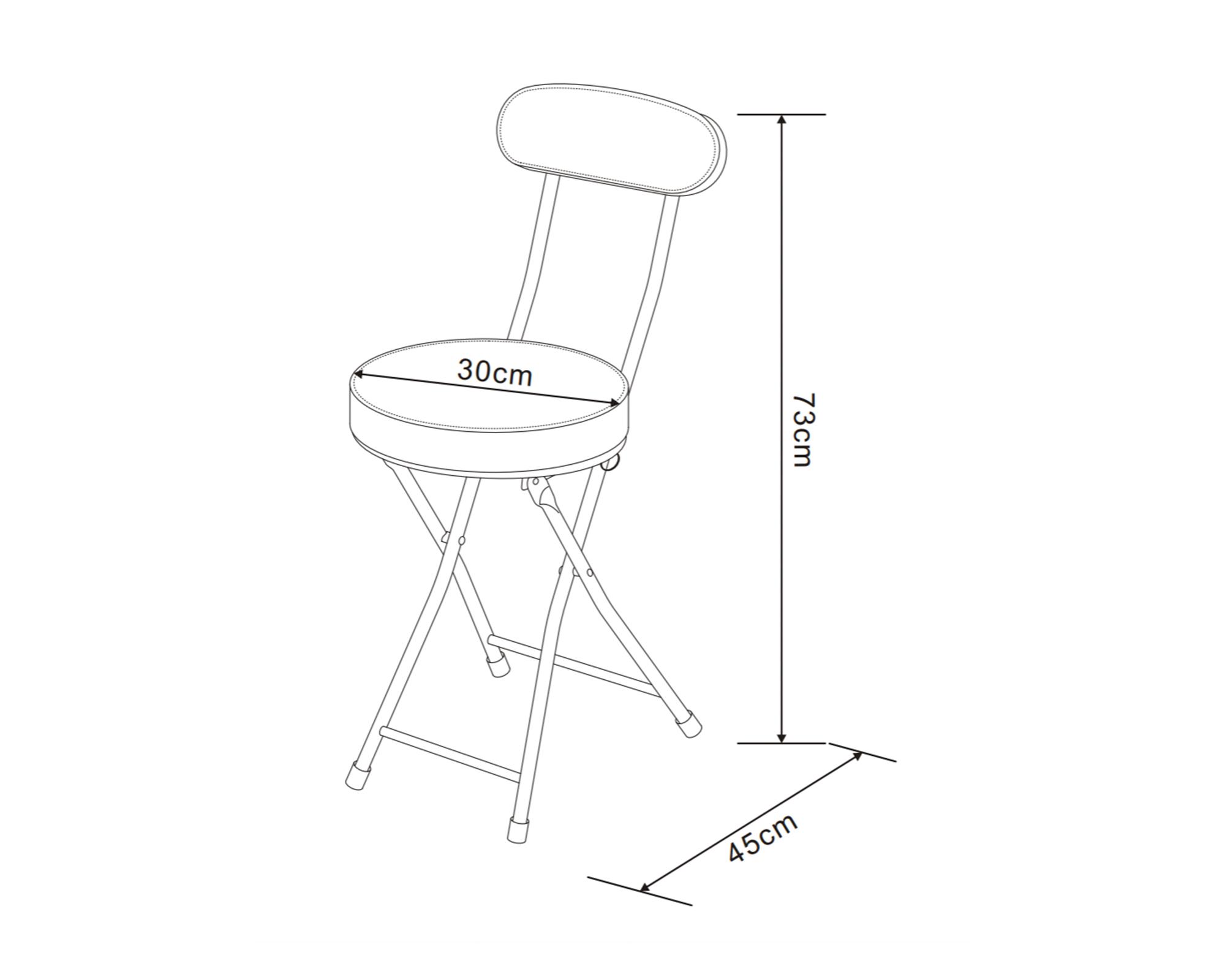 Silla plegable Teo negro-4