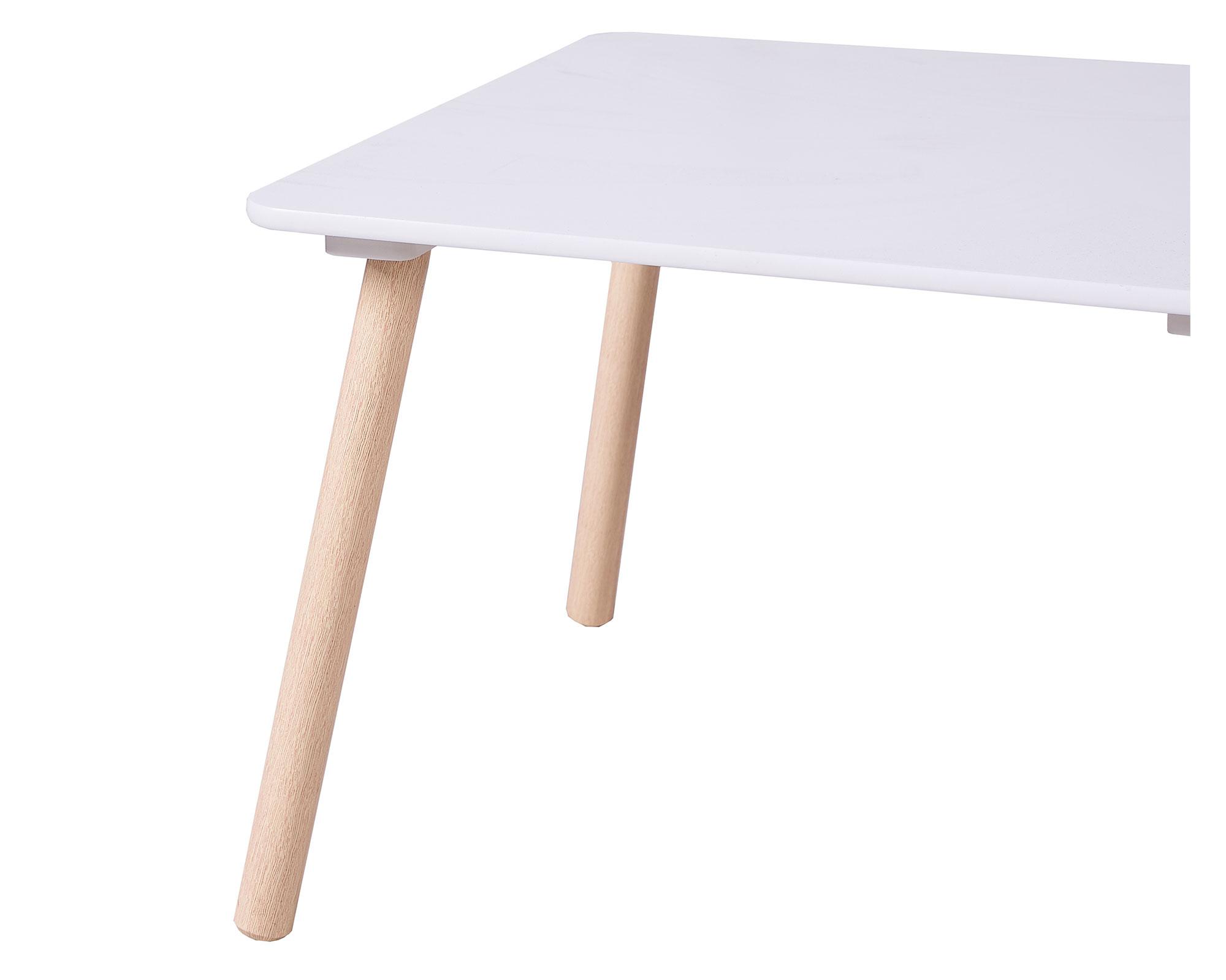 Mesa infantil + 2 sillas Basic blanco-2