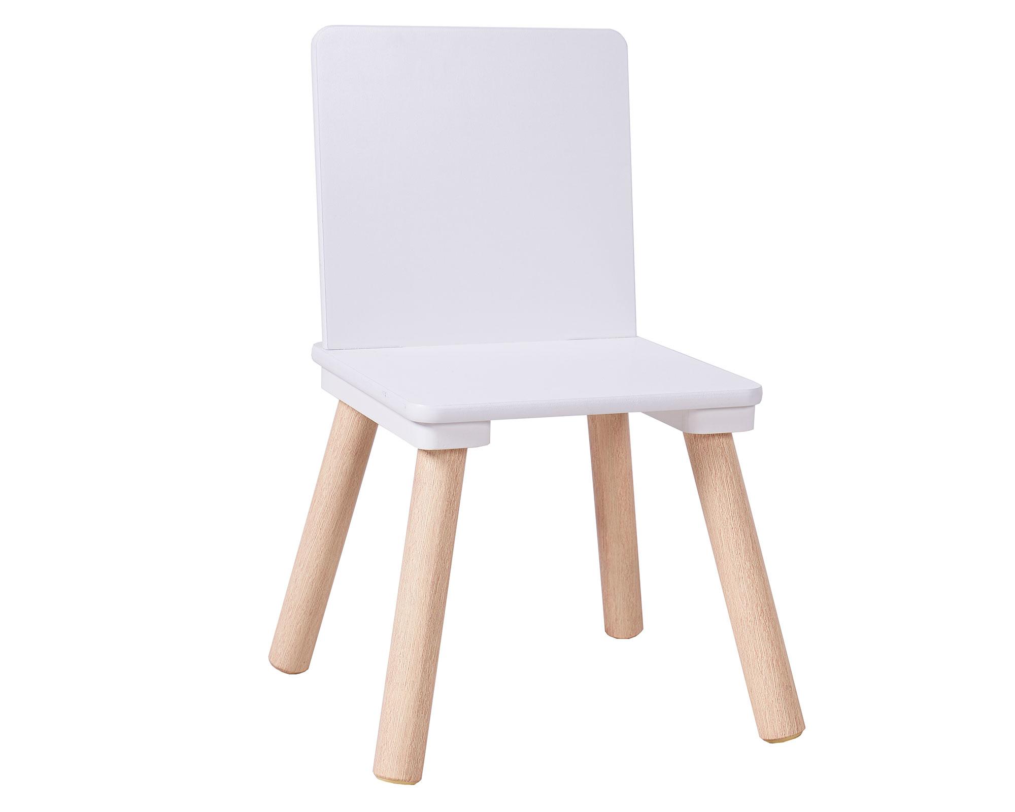 Mesa infantil + 2 sillas Basic blanco-3