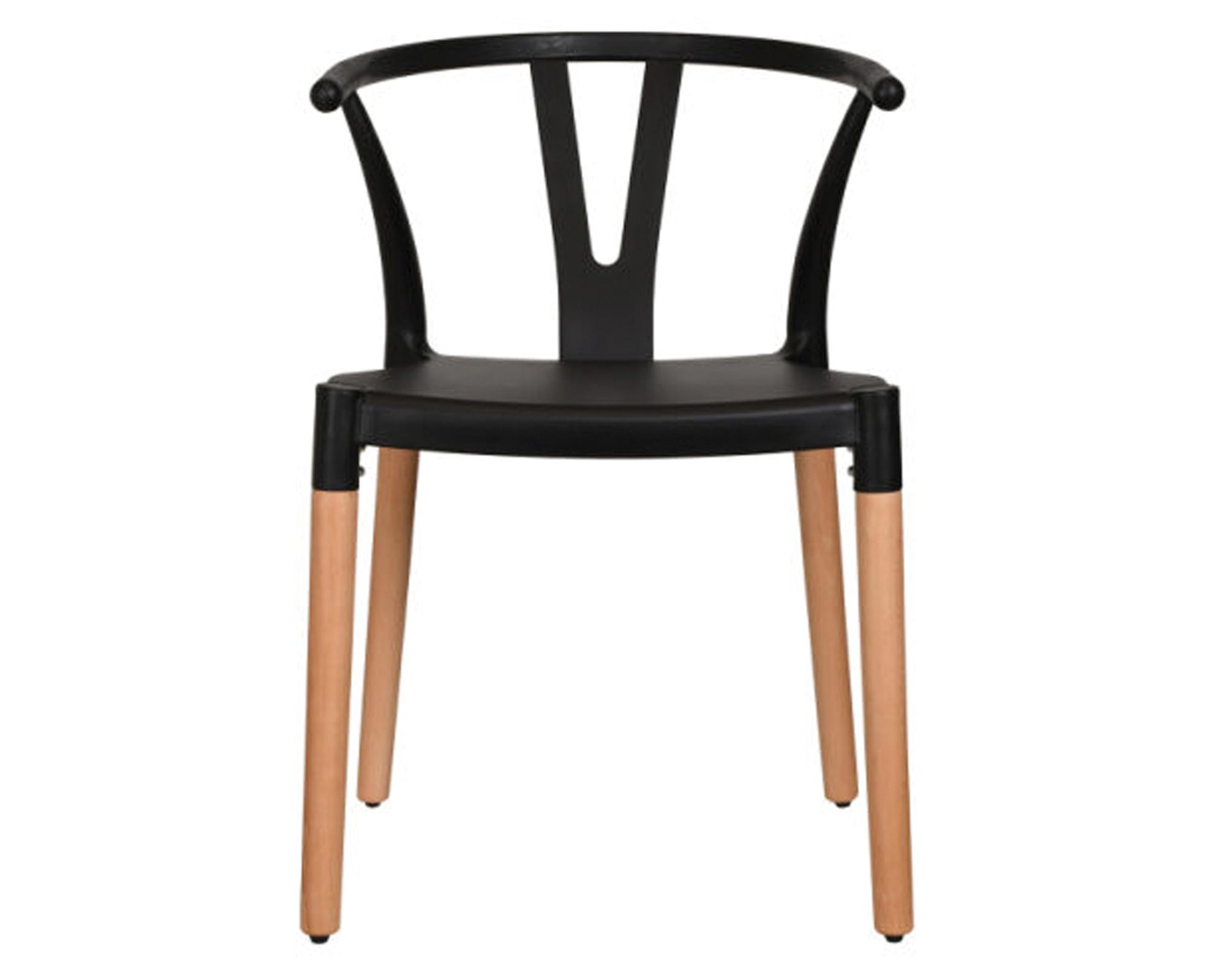 Silla Leia negro 74x53x57 cm-0