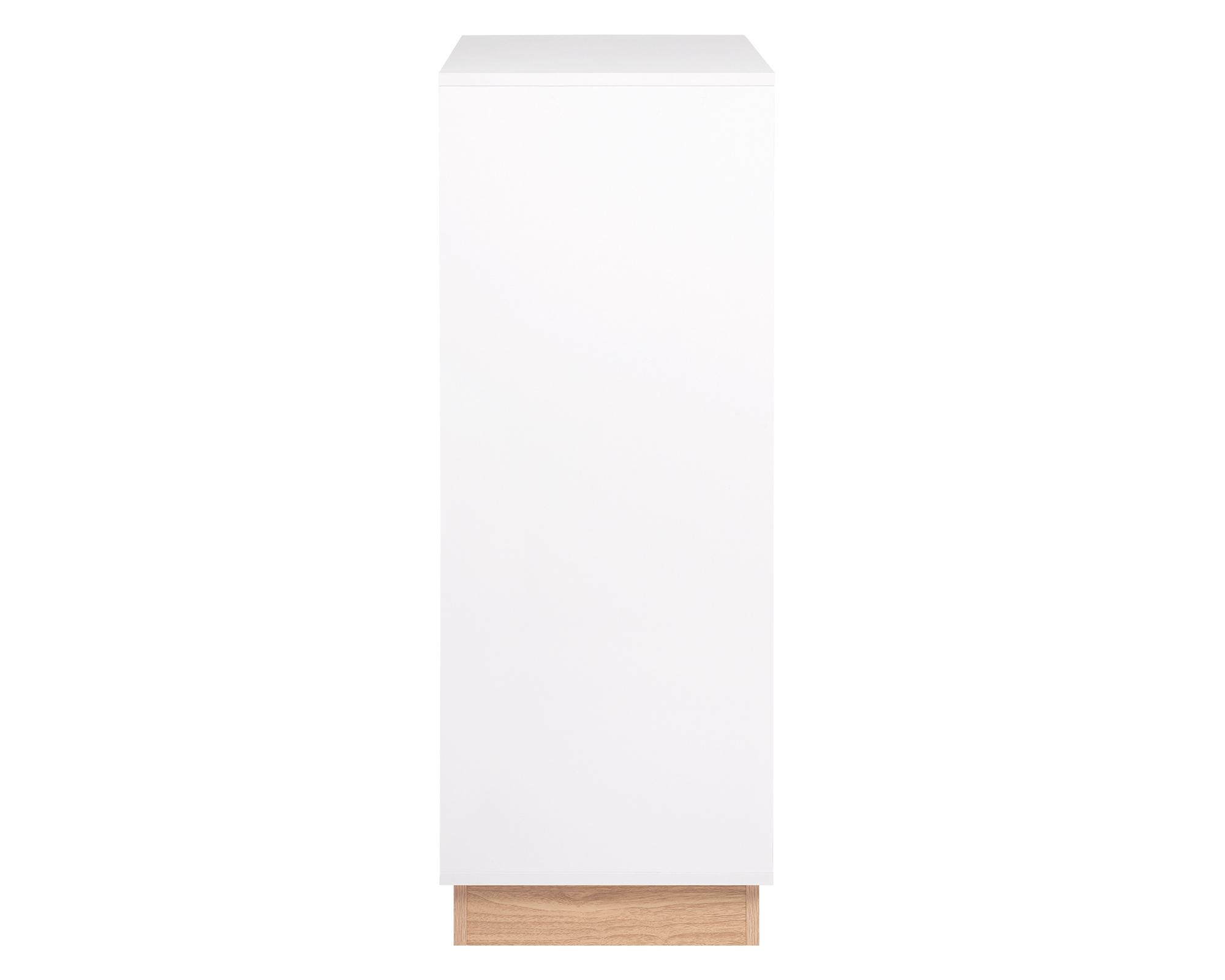 Cómoda Loto blanco 104x49x38 cm 5 cajones-2