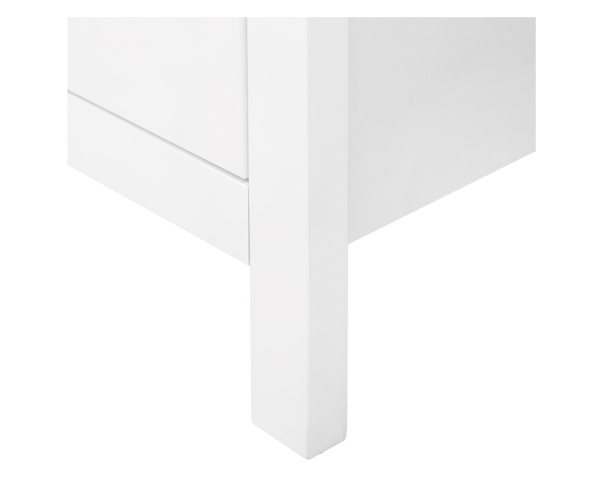Escritorio Provenzal blanco/natural 75x120x55 cm 3 cajones-4