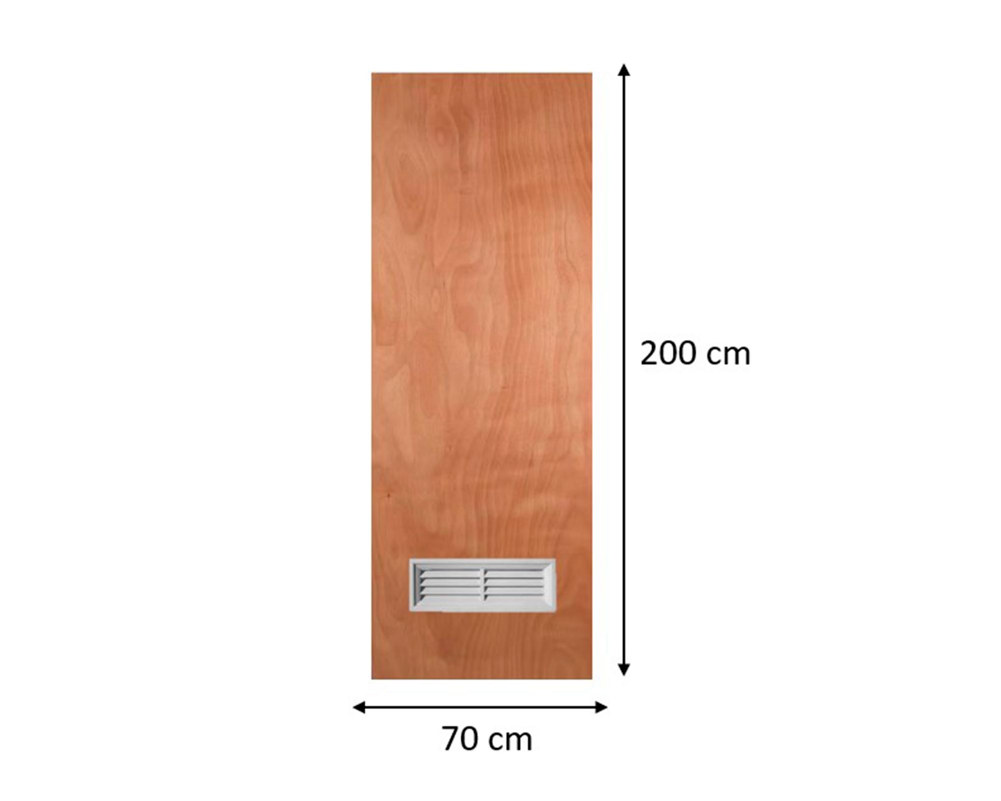 Puerta Terciado 70x200 cm + celosía PVC 12.5x35 cm-2