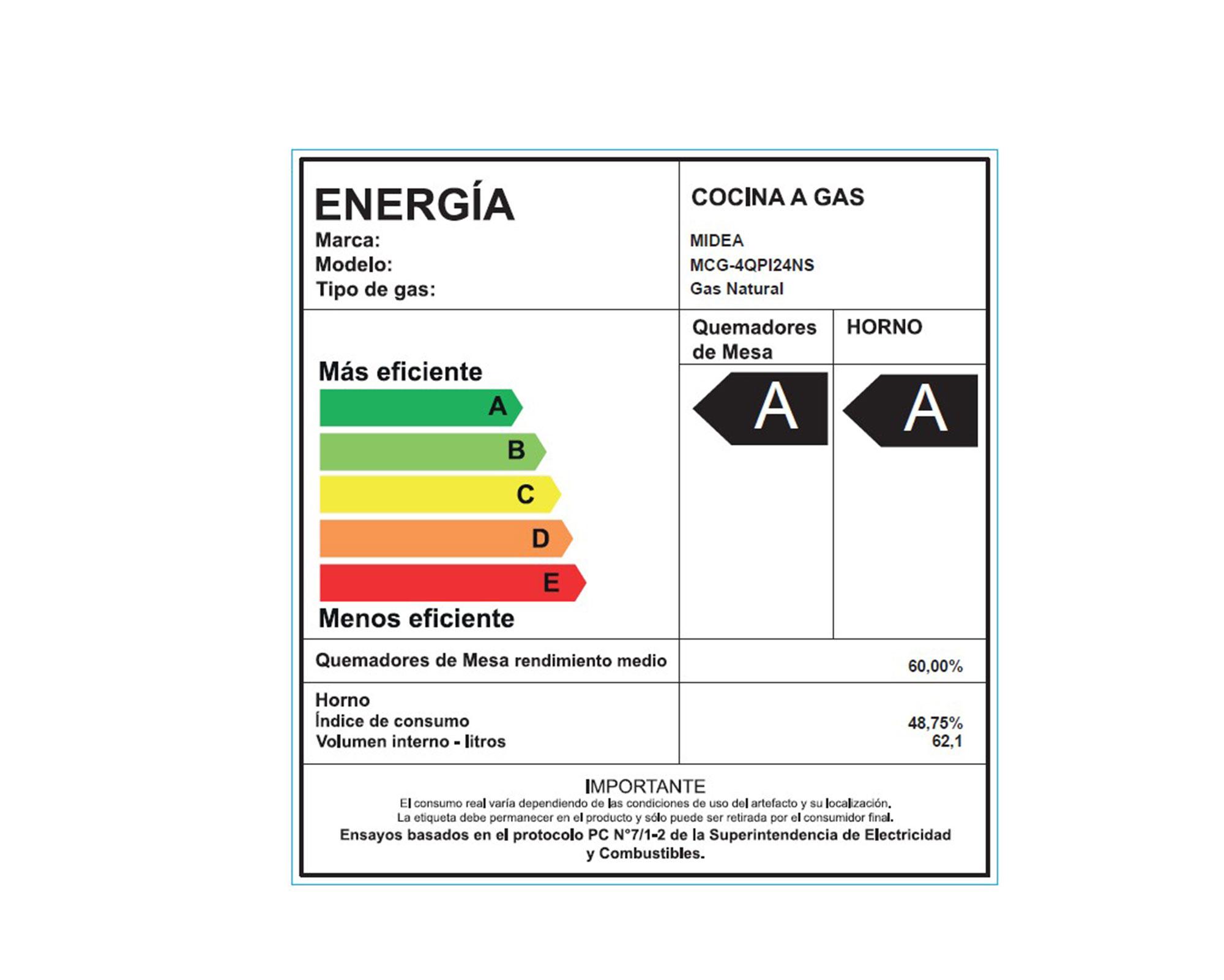 Cocina gas MCG-4QPI24NS 4 Quemadores-9