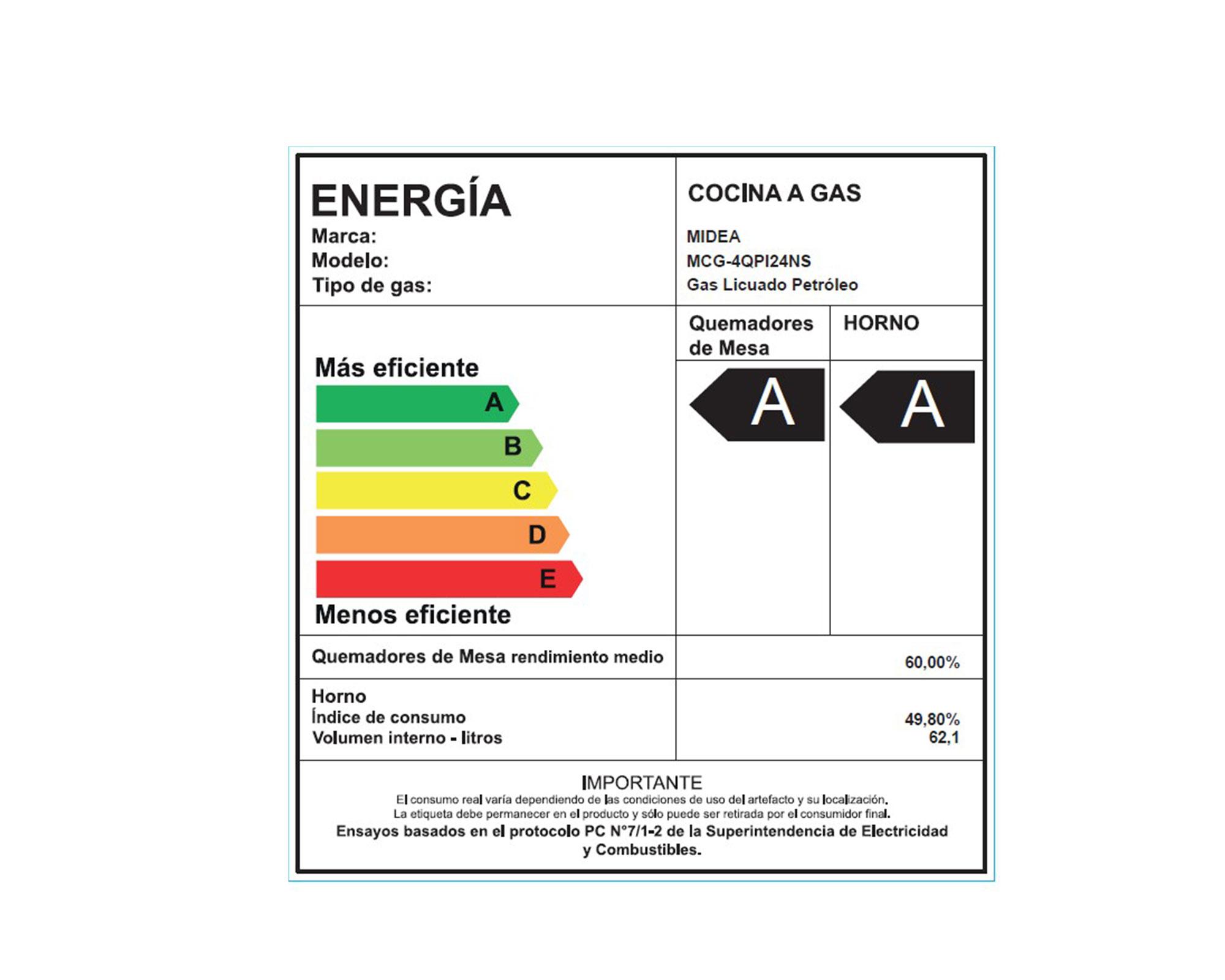 Cocina gas MCG-4QPI24NS 4 Quemadores-8