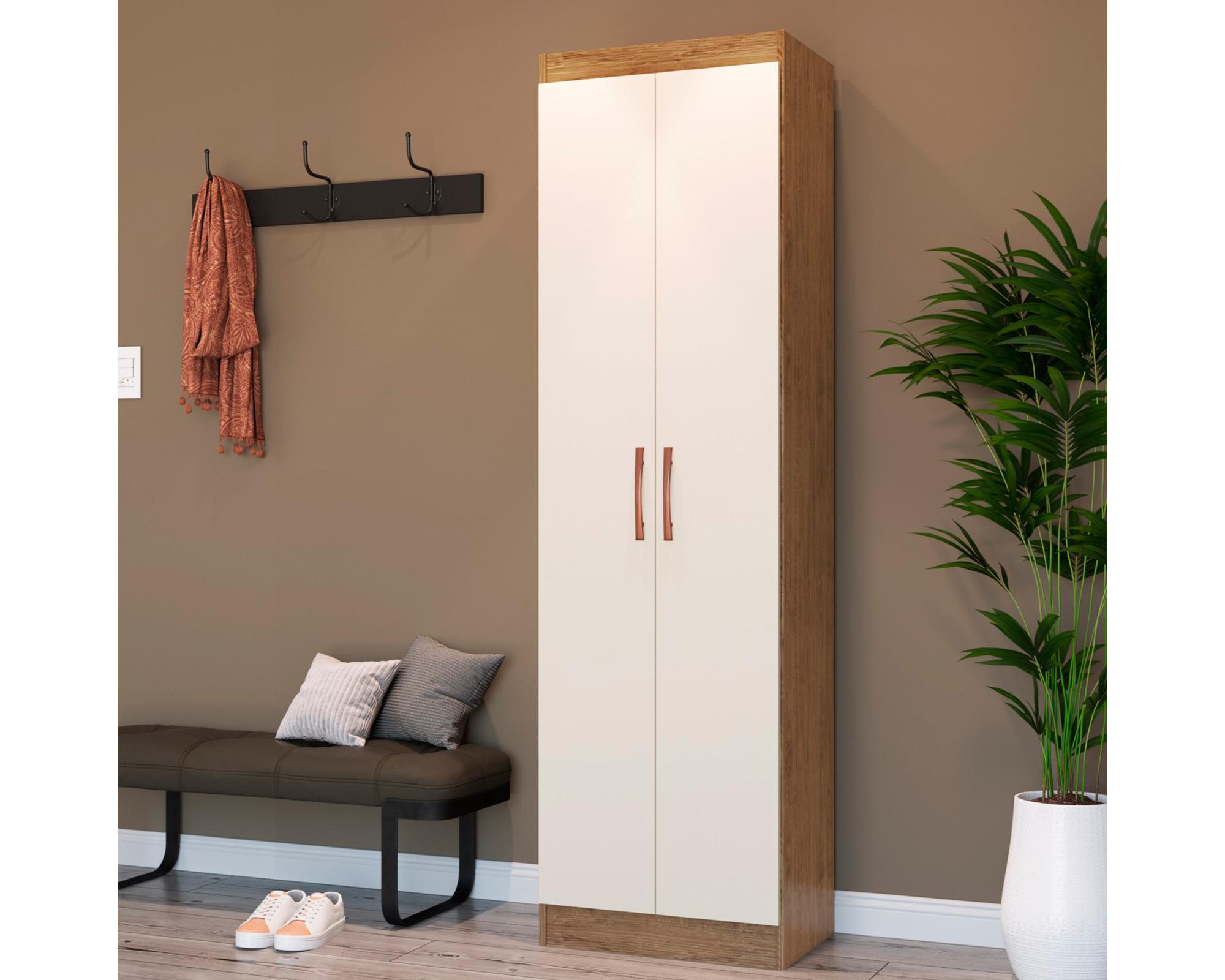 Clóset zapatero 2 puertas 175x50x36 cm-2