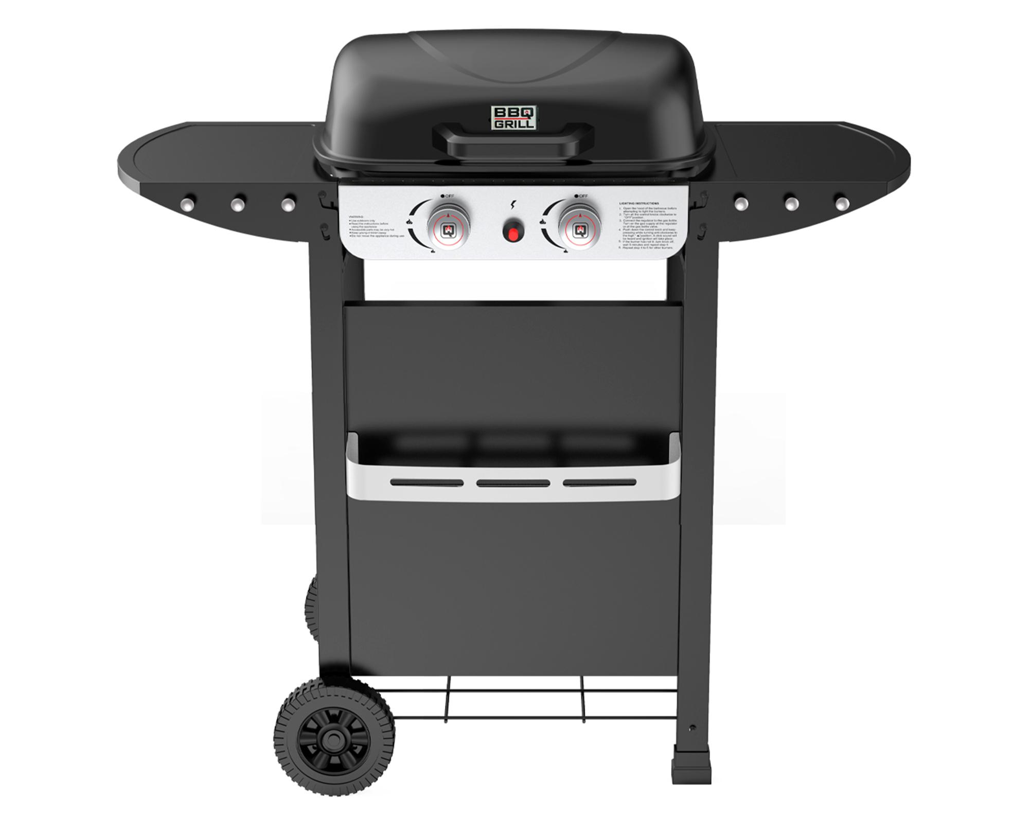 Parrilla gas Denver Pro 100 cm 2 quemadores-0