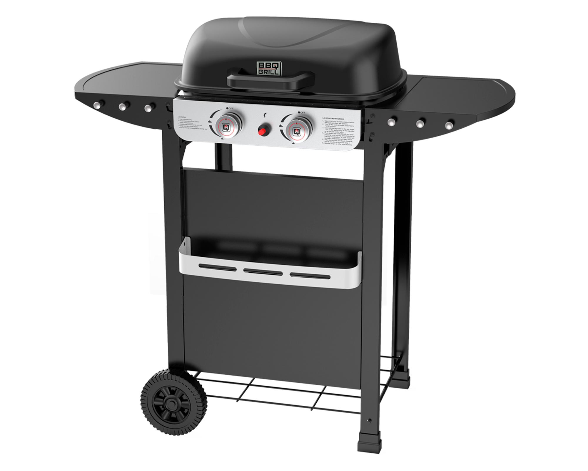 Parrilla gas Denver Pro 100 cm 2 quemadores-1