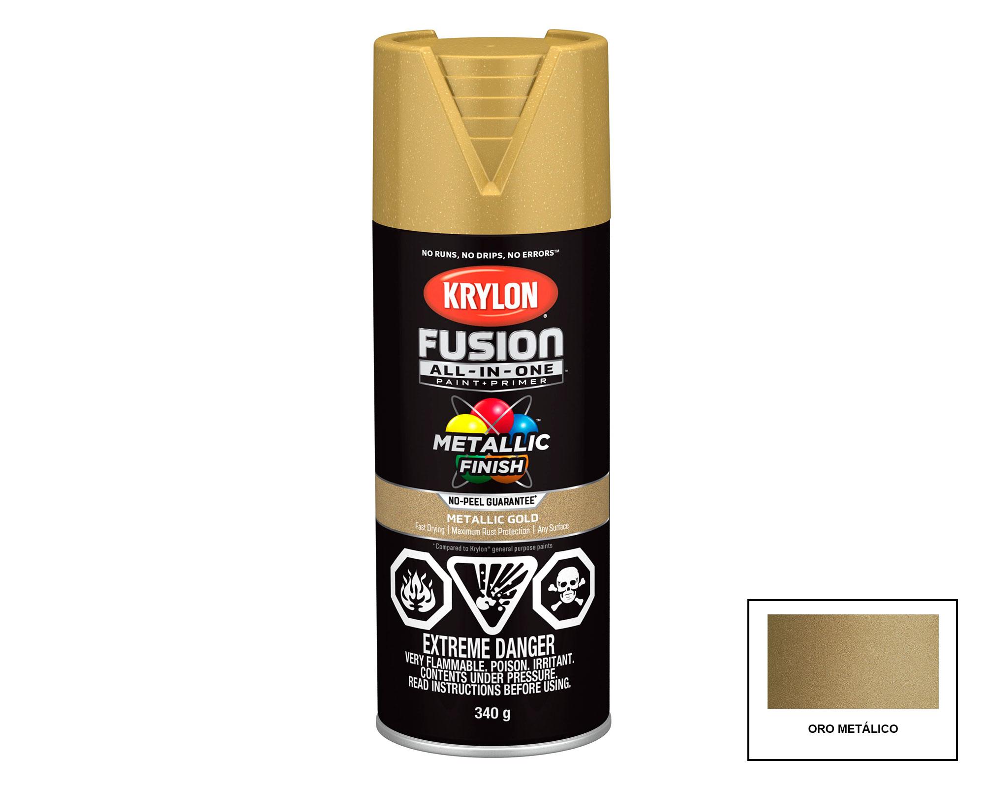 Pintura spray 340 ml Fusion dorado metalizado-0
