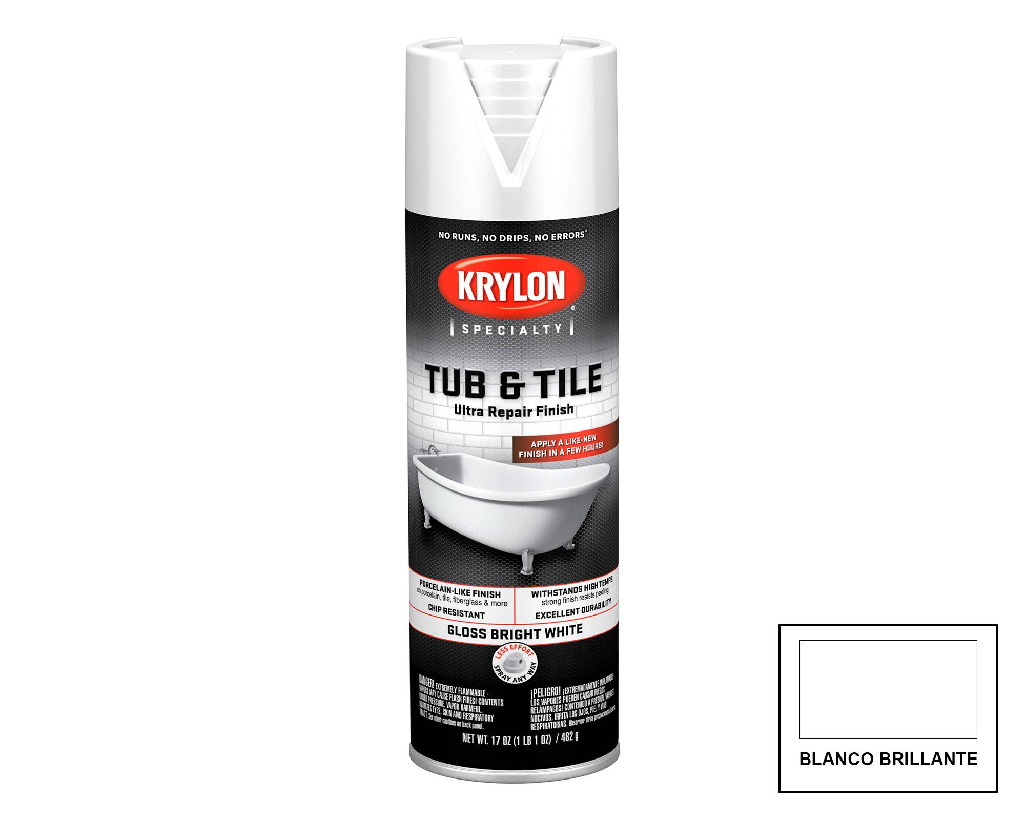 Pintura spray 482 ml Specialty Tub-Tile blanco brillante-0