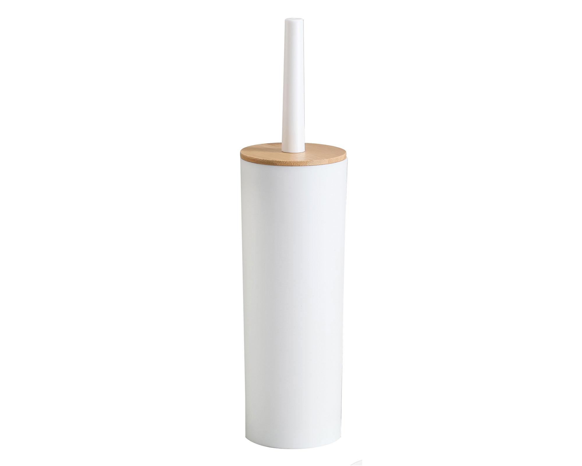 Cepillo sanitario bambú/blanco-0