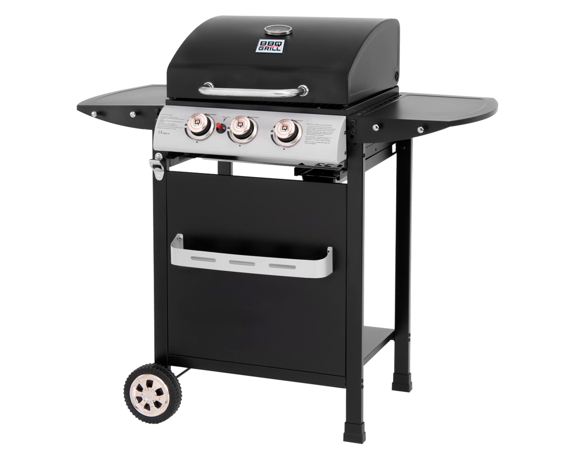 Parrilla gas Boston Pro 109 cm 3 quemadores-1