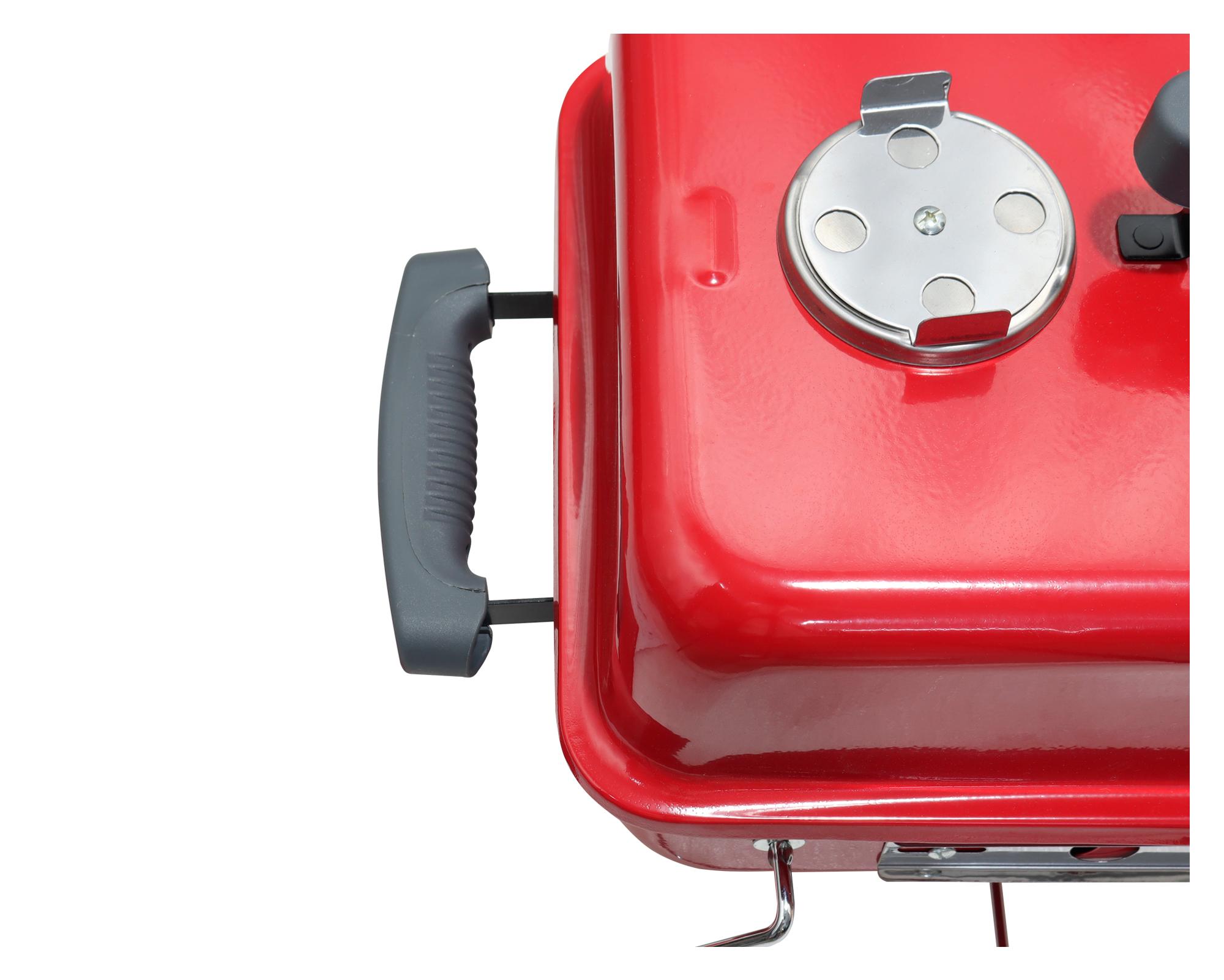 Parrilla portátil Sherpa rojo 56 cm-4