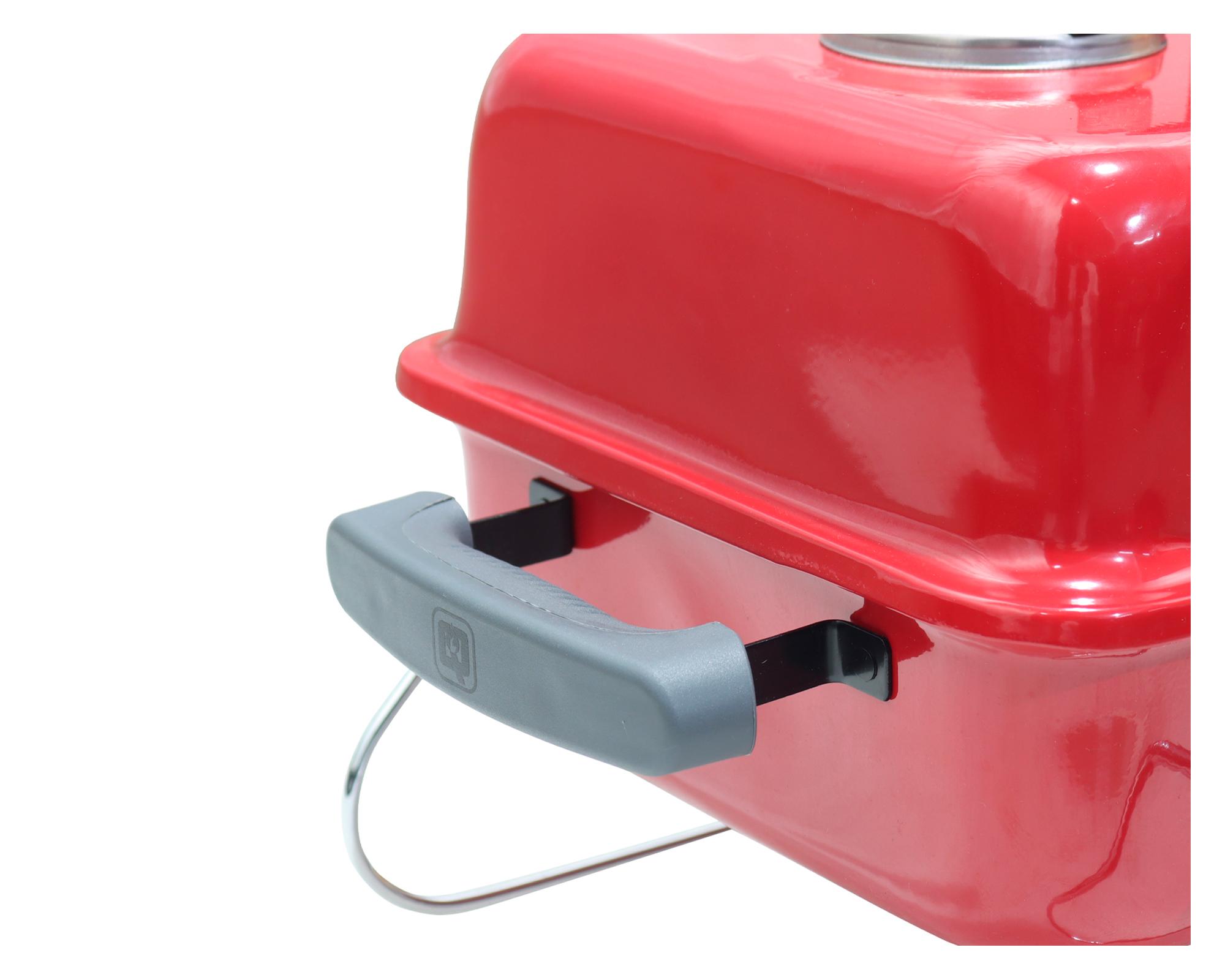 Parrilla portátil Sherpa rojo 56 cm-5