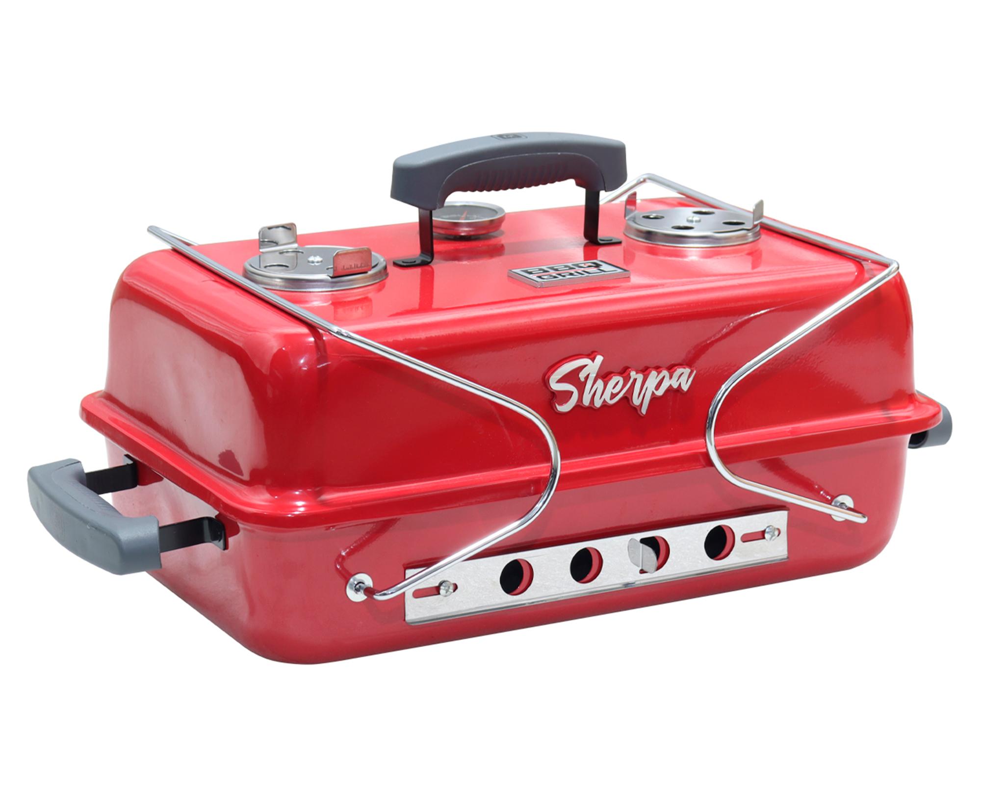 Parrilla portátil Sherpa rojo 56 cm-1