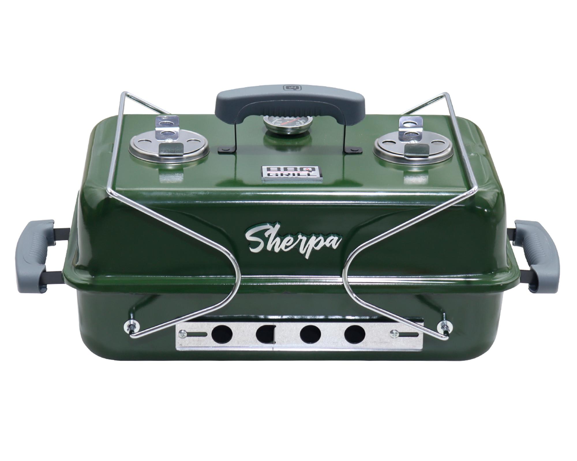 Parrilla portátil Sherpa verde 56 cm-0