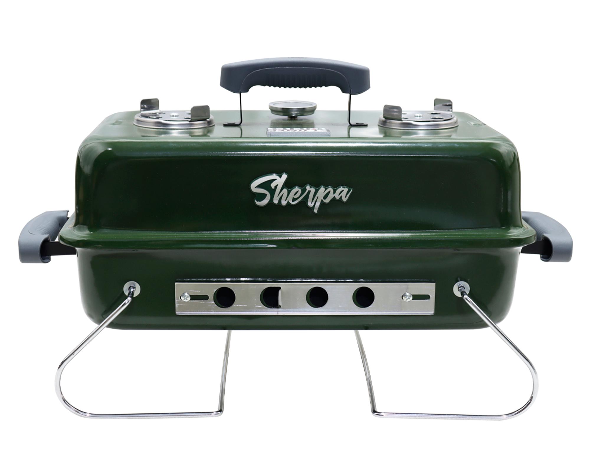 Parrilla portátil Sherpa verde 56 cm-1