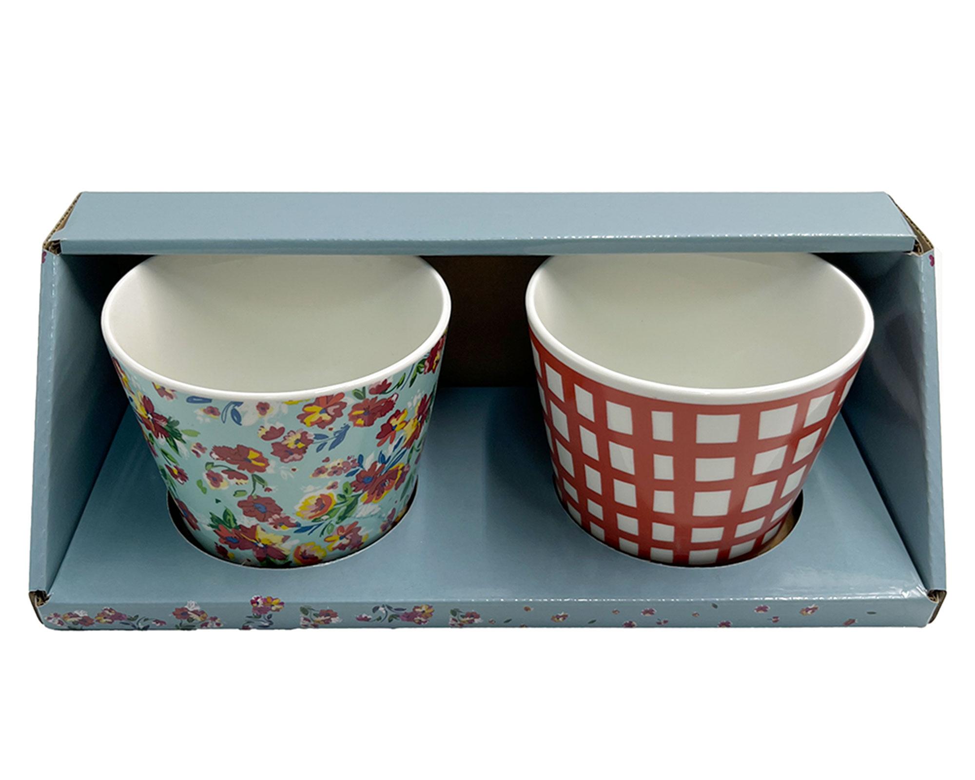Set tazones estampados Cottage-2