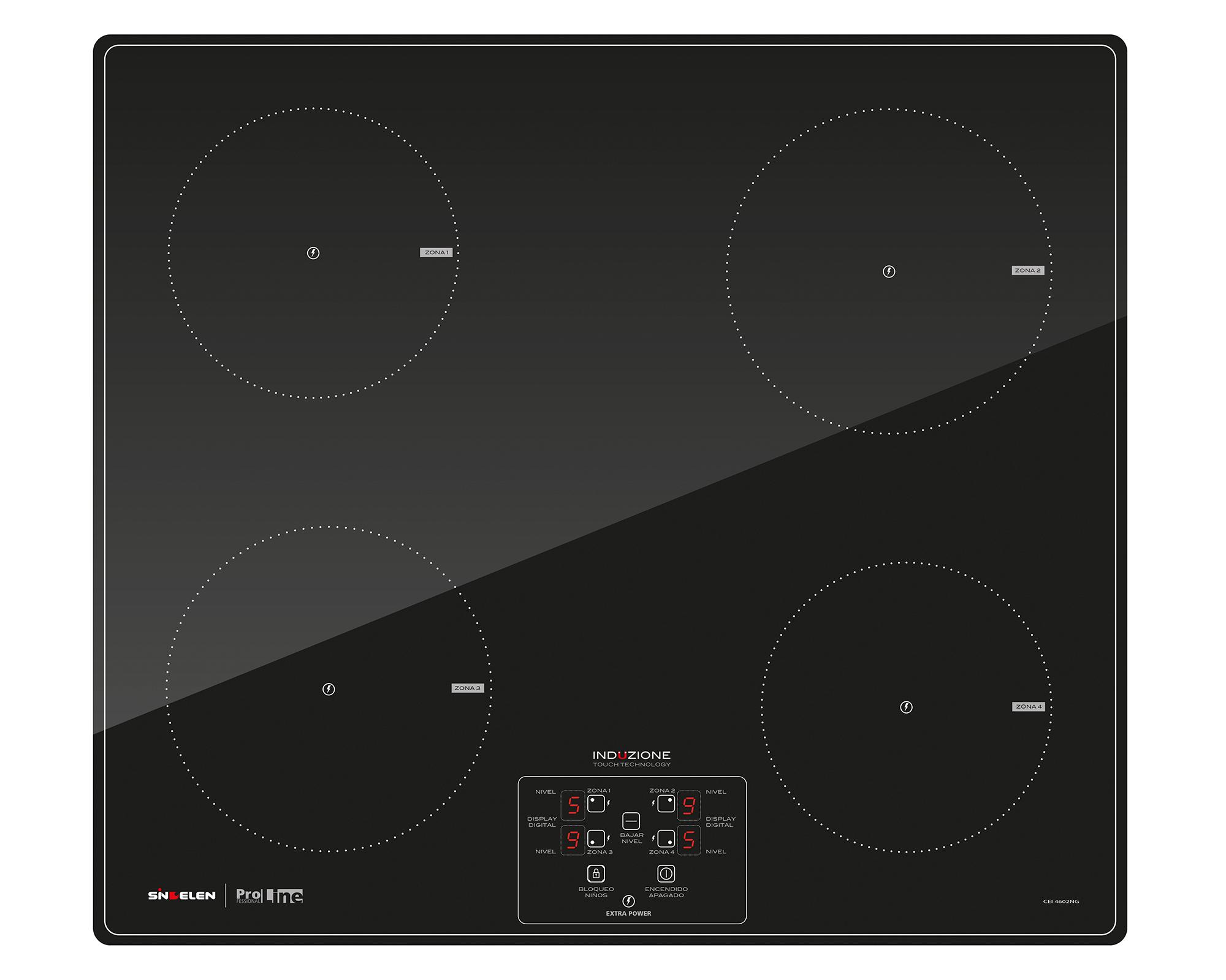 Encimera eléctrica CEI-4602NG 4 Quemadores-0