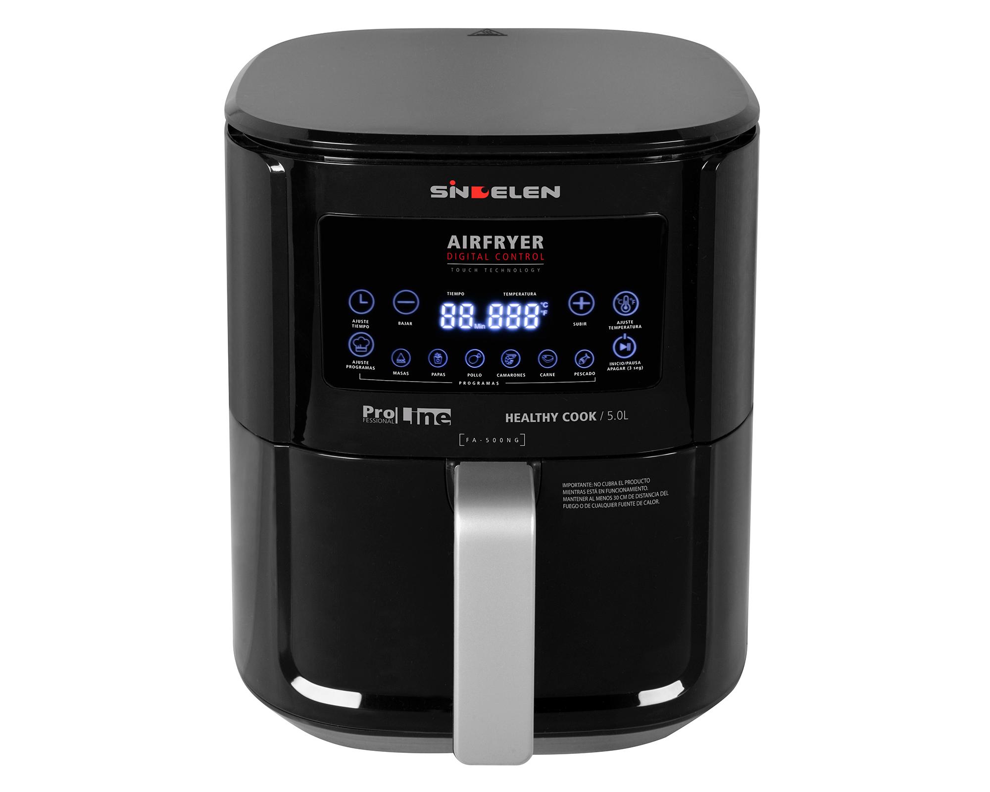 Freidora de aire FA-500NG negra 5.5 litros-1