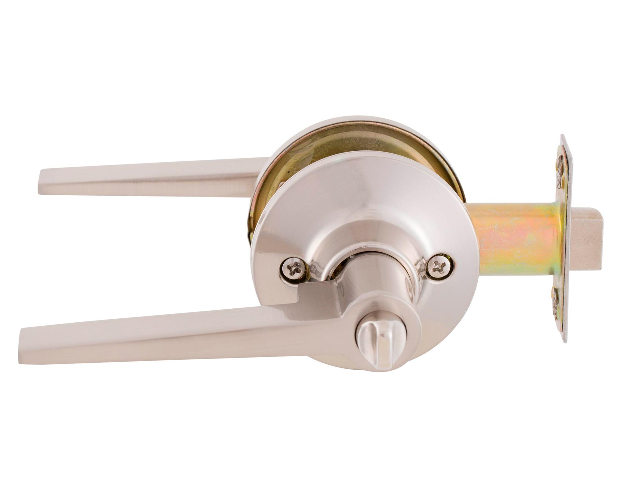 Cerradura tubular con manilla baño Milano FX níquel satinado-2