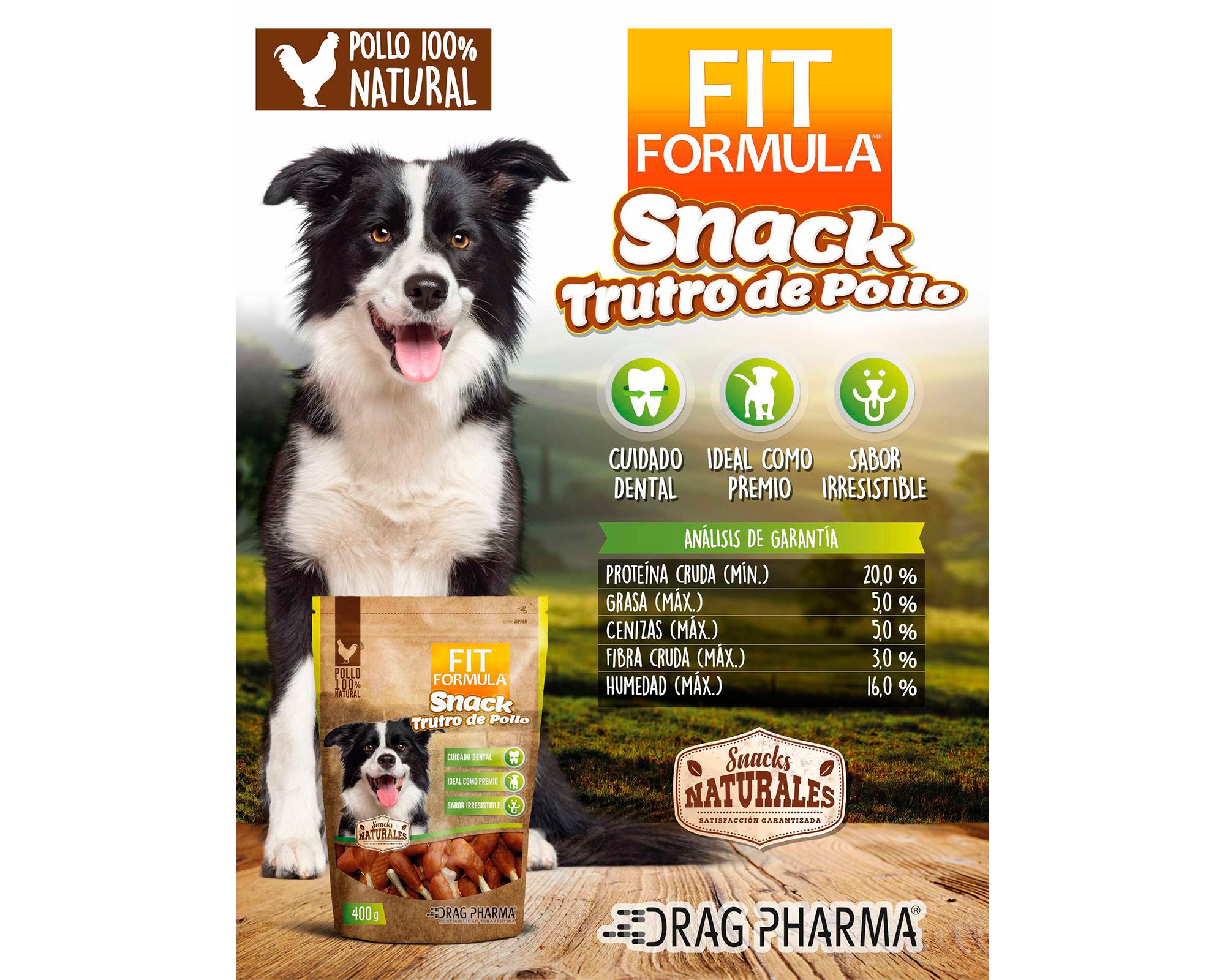 Snack perro todos los tamaños trutro pollo deshidratado 400 g-2