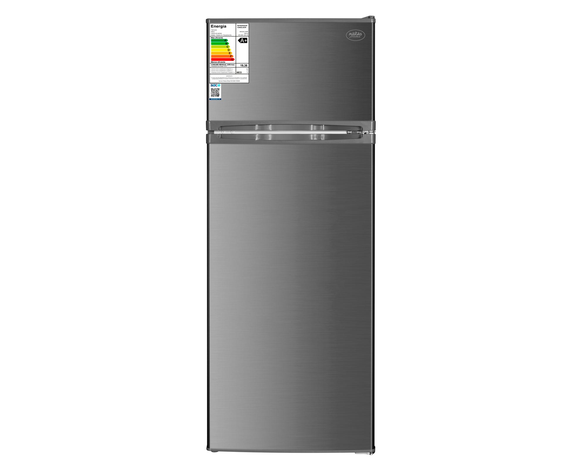 Refrigerador Top Mount frío directo DF2-285 205 lt gris-0