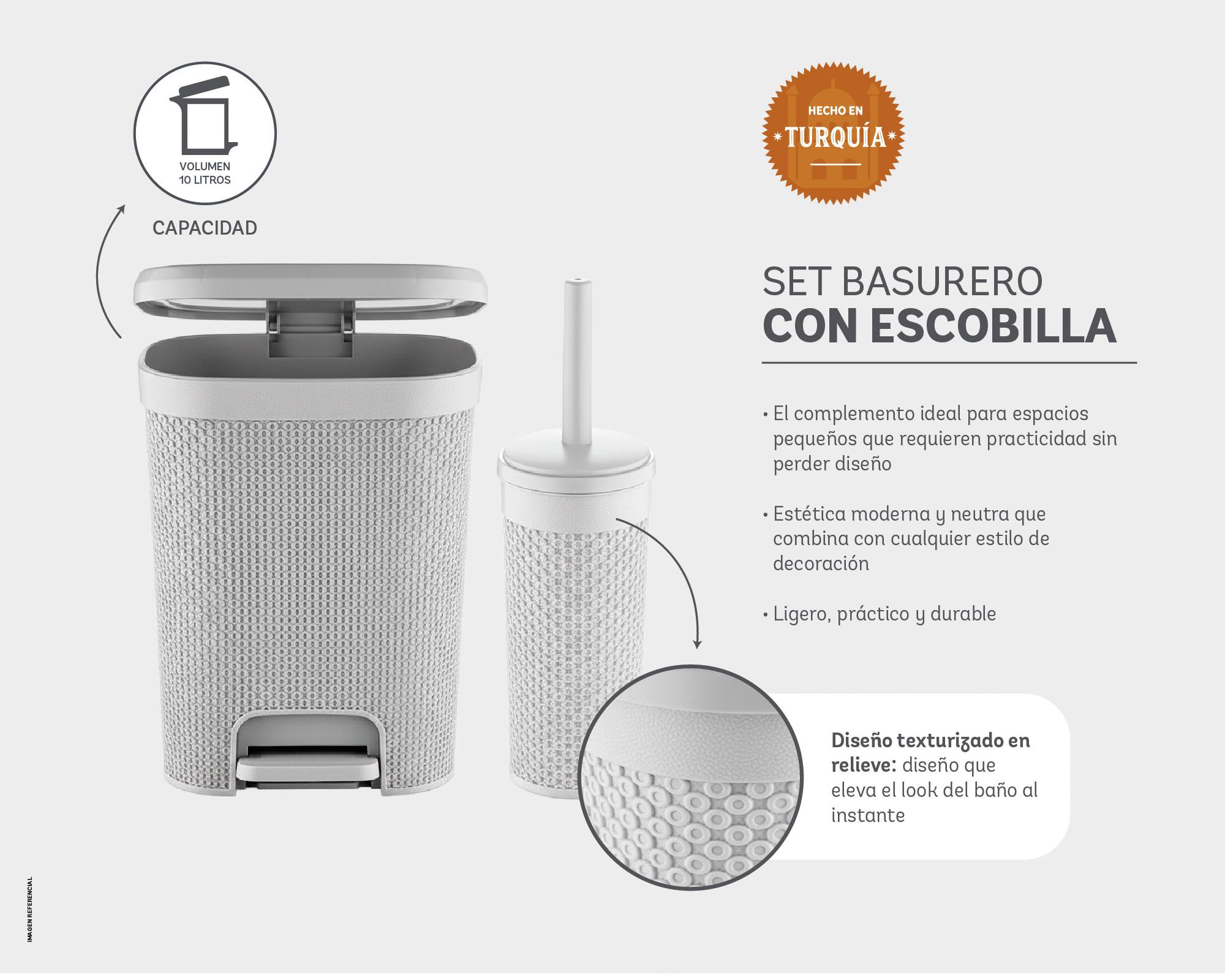 Basurero + escobilla WC diamante-3