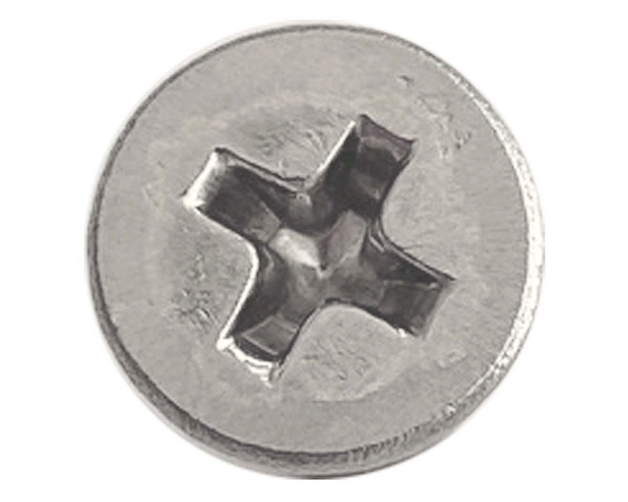 Roscalata cabeza plana inoxidable  10x 3/4" 5 unidades-1