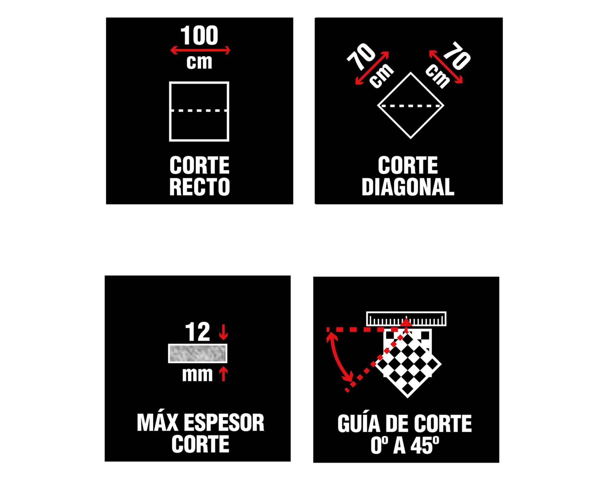 Cortadora cerámica 12 mm TEK 1000-3