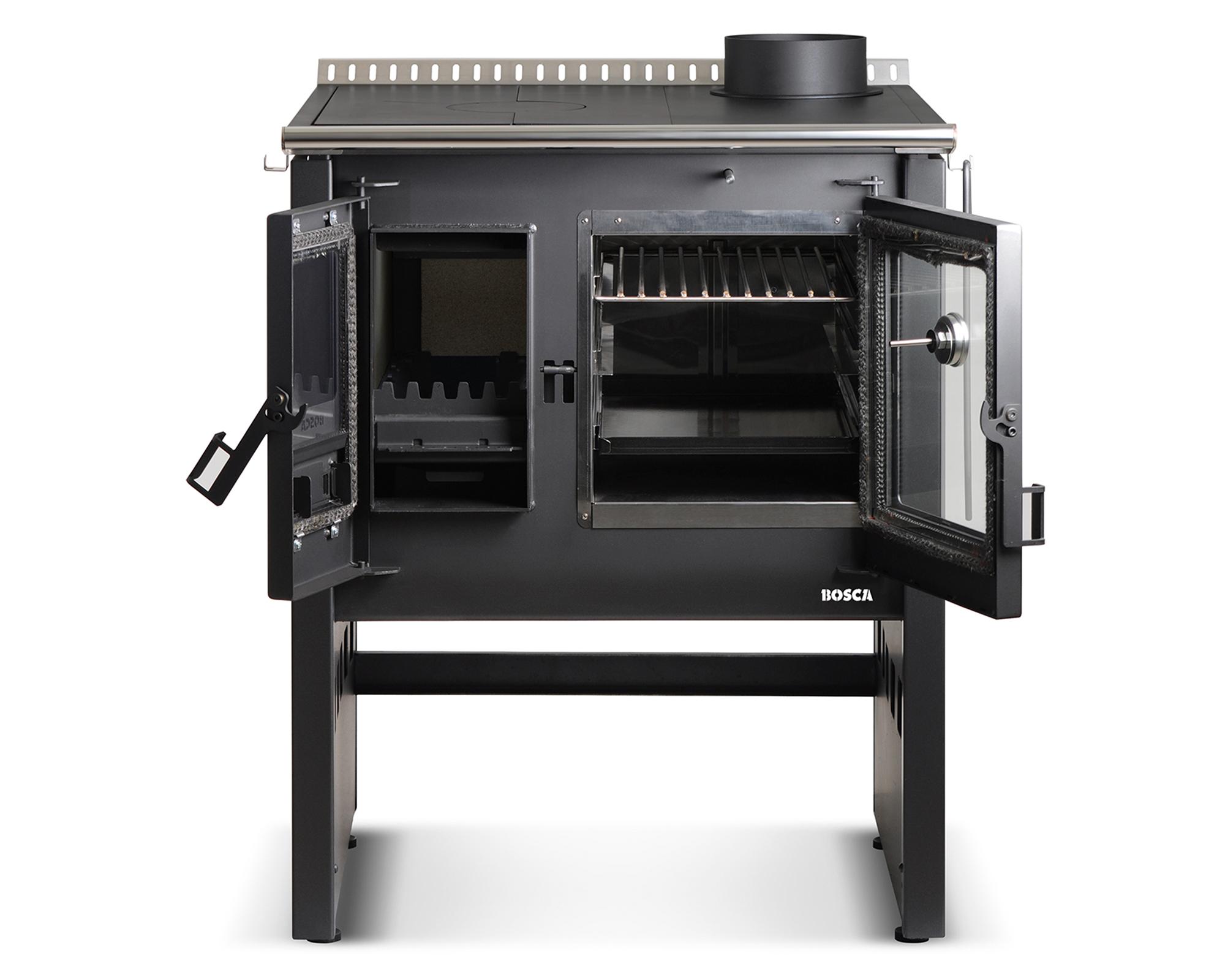 Cocina a leña Ares 70 charcoal 8.5 kW-3