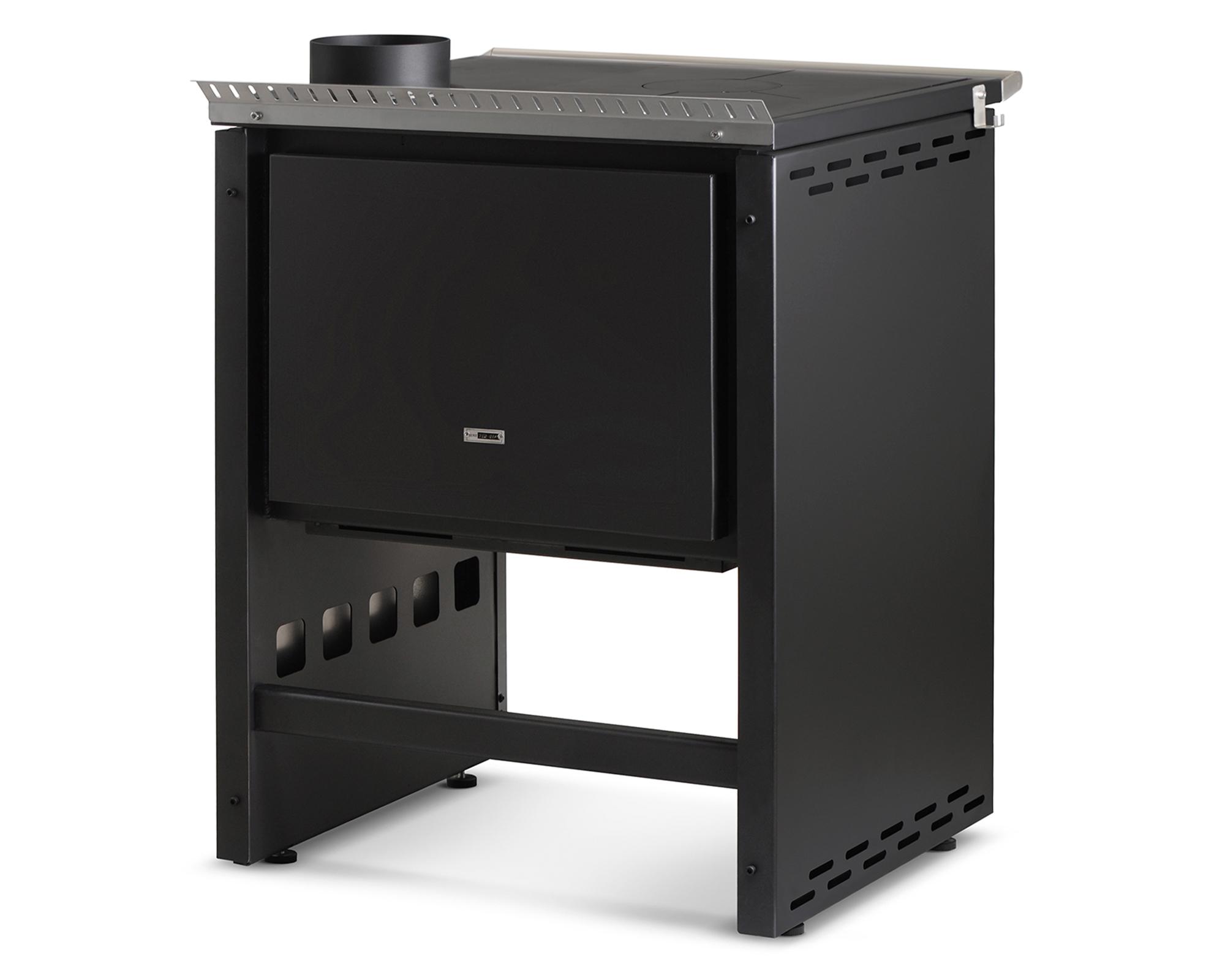 Cocina a leña Ares 70 charcoal 8.5 kW-4