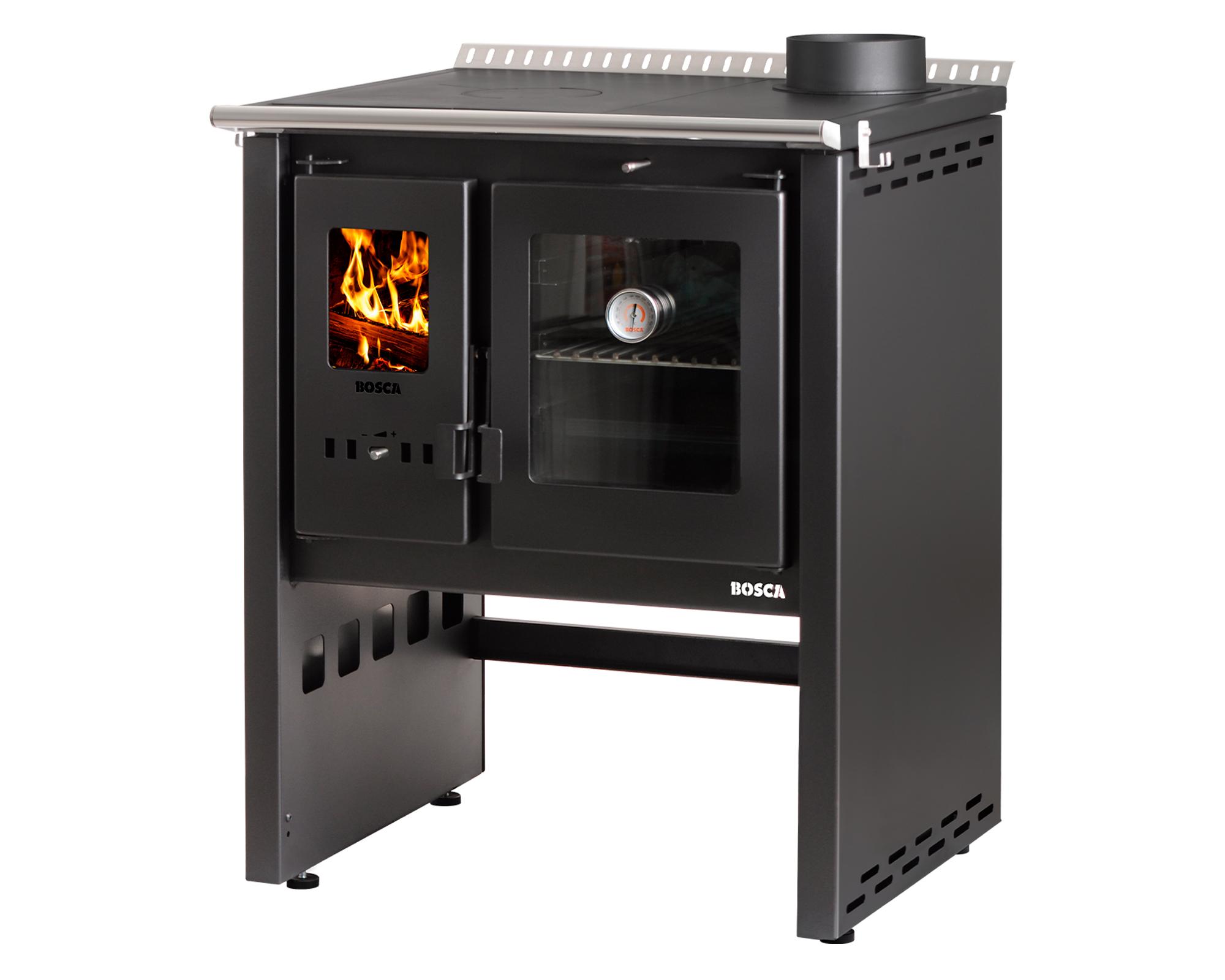 Cocina a leña Ares 70 charcoal 8.5 kW-2