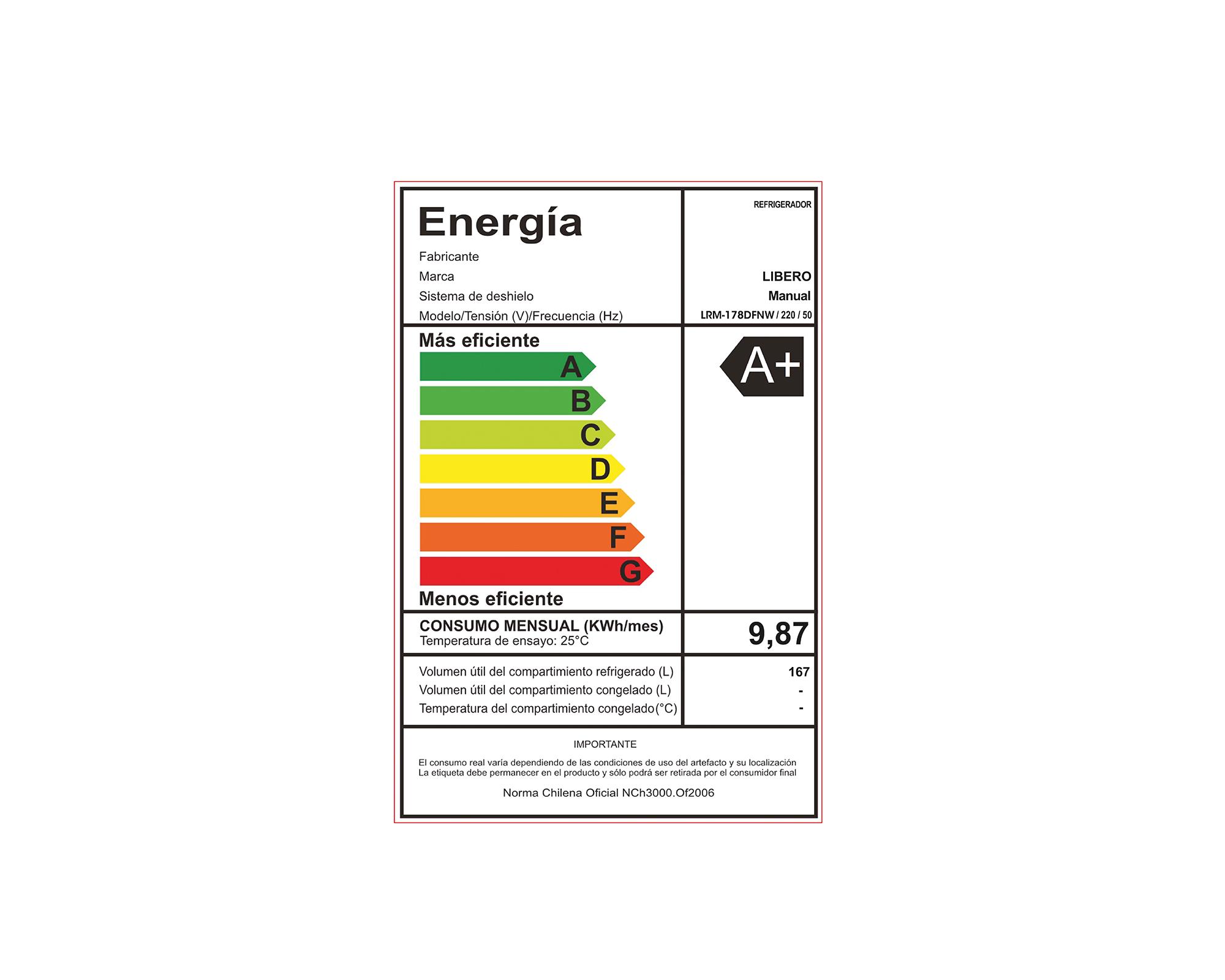 Refrigerador Monopuerta frío directo LRM-178DFNW 167 lt-6