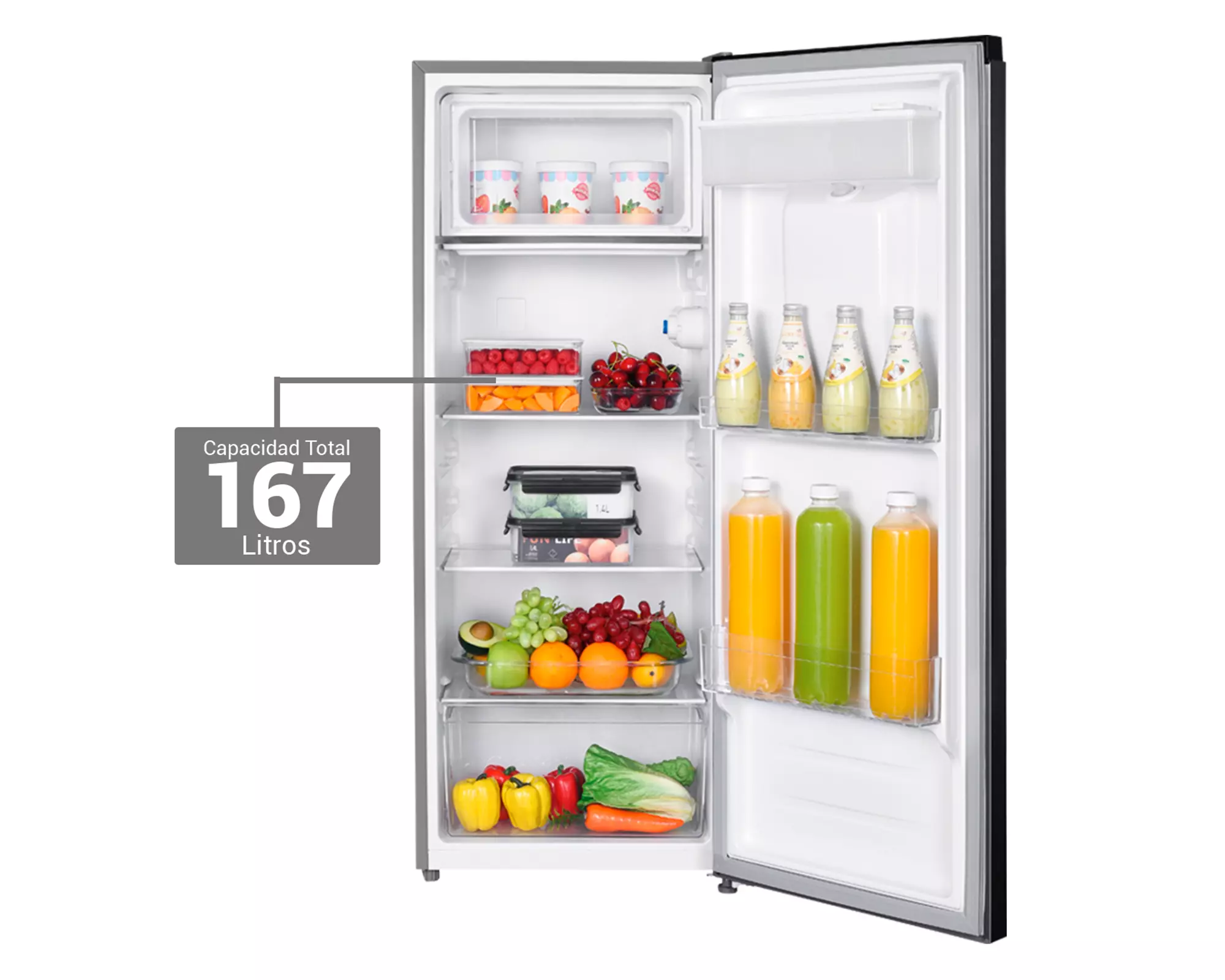 Refrigerador Monopuerta frío directo LRM-178DFNW 167 lt-2