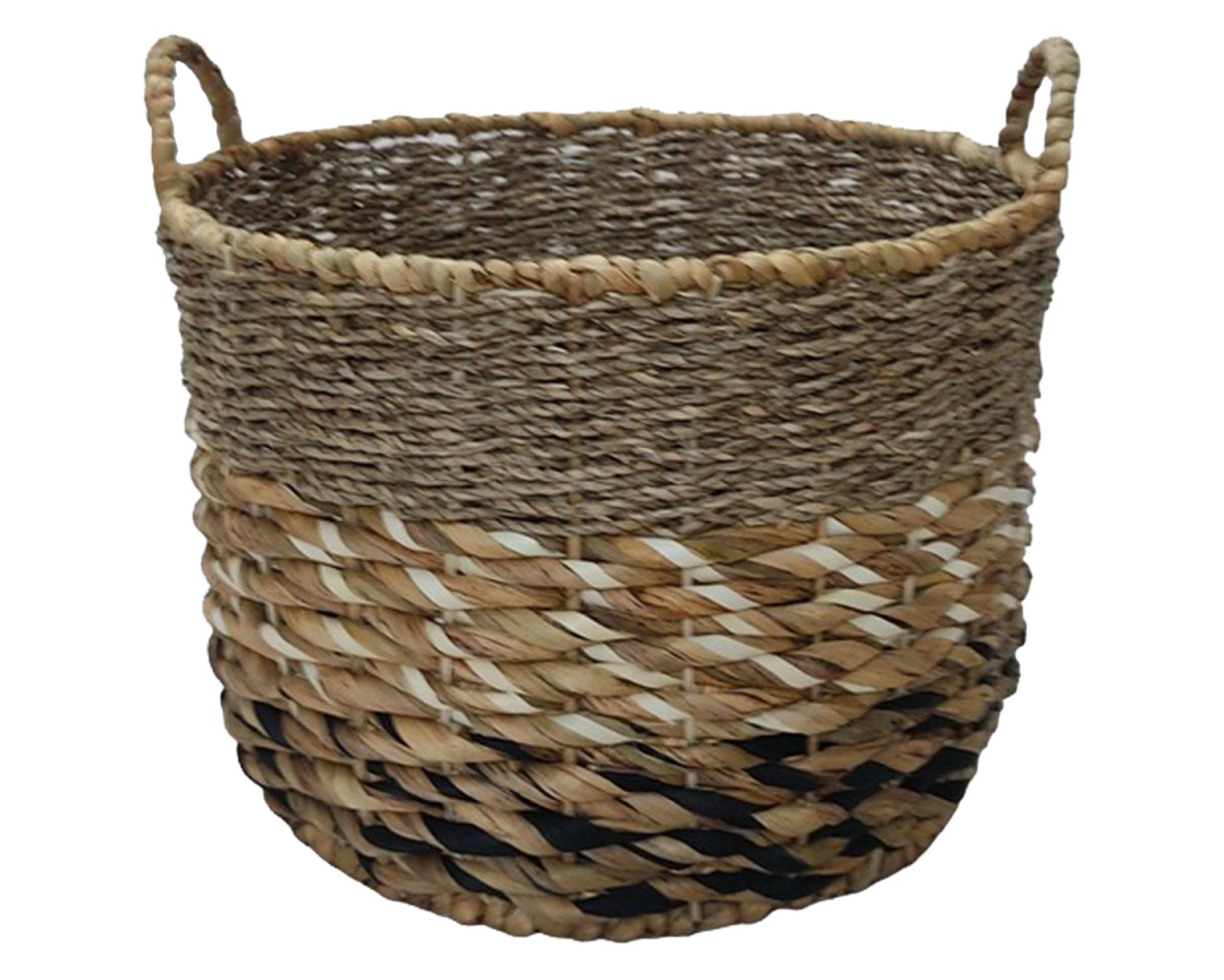 Canasto D5 fibra natural 38 cm-0