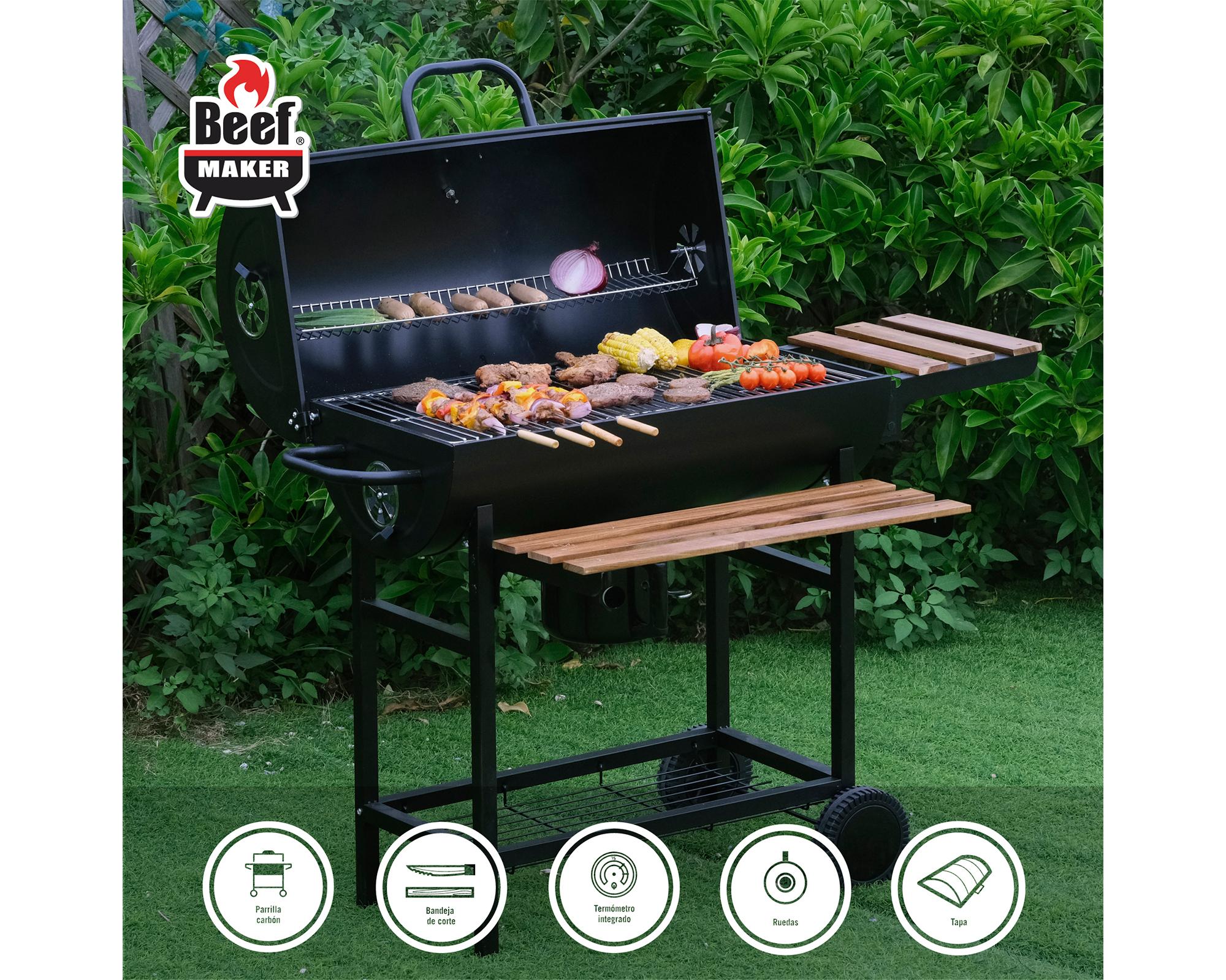 Parrilla a carbón Montana negro-2
