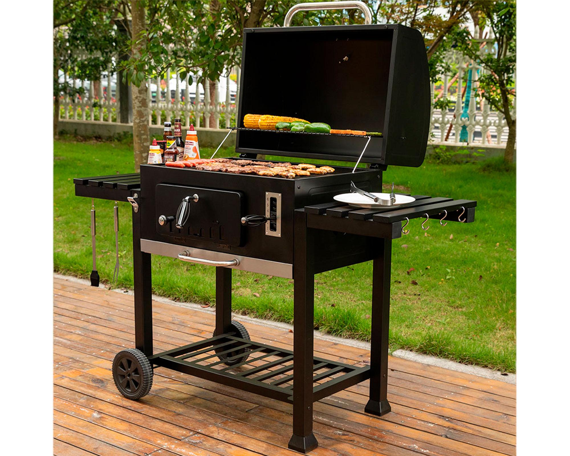 Parrilla a carbón Square negro-13