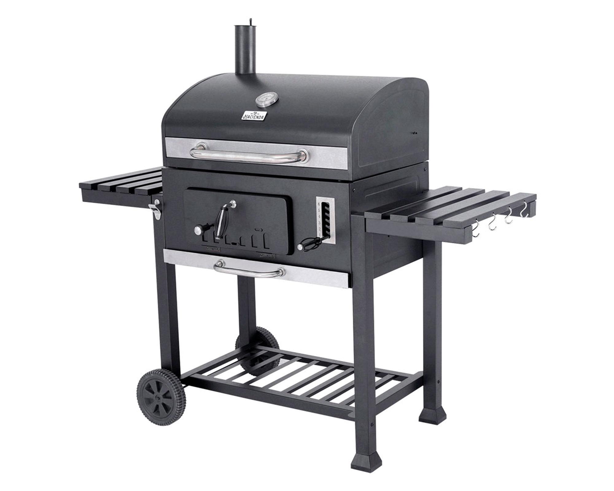 Parrilla a carbón Square negro-16