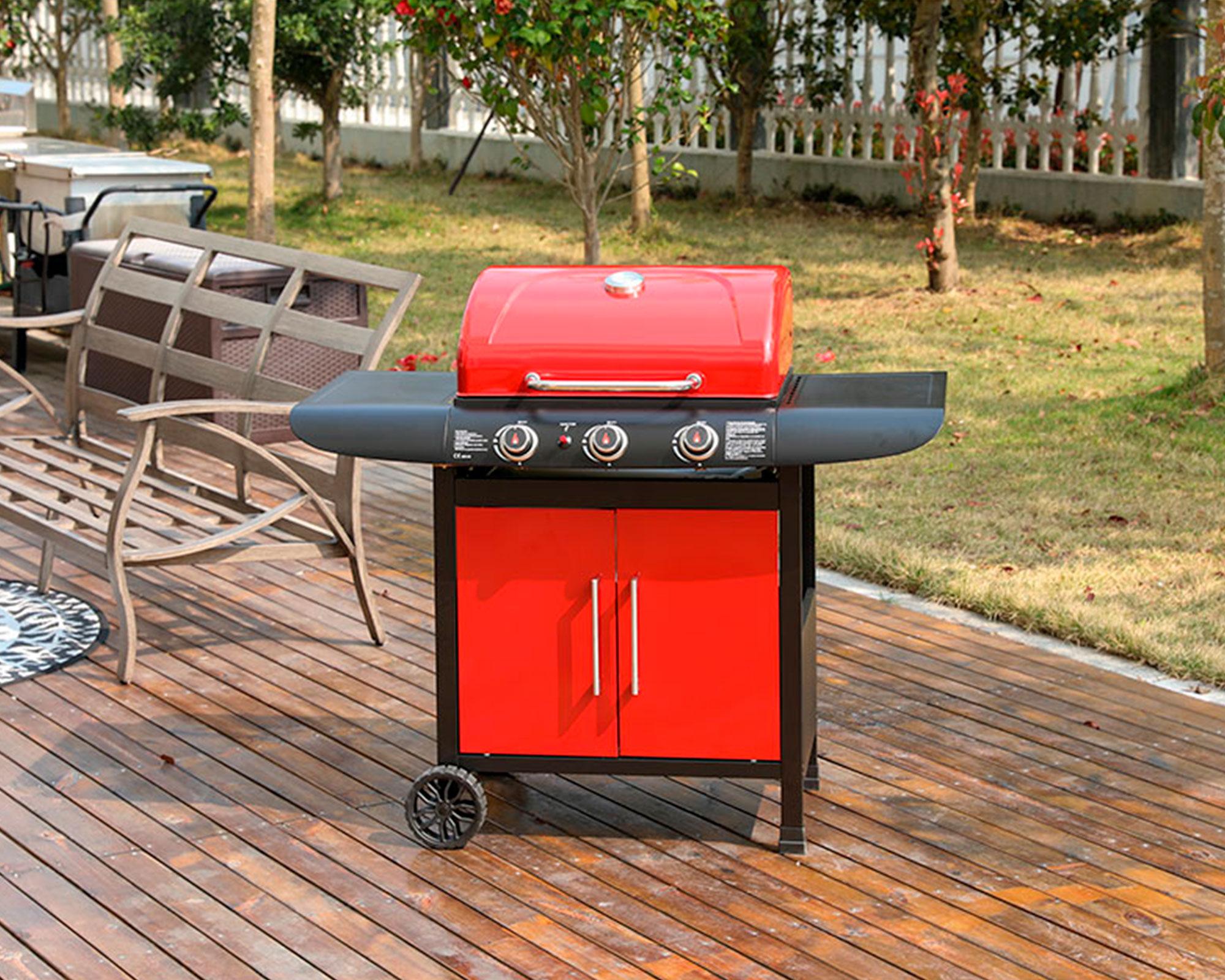 Parrilla a gas 3 quemadores Dakota-6
