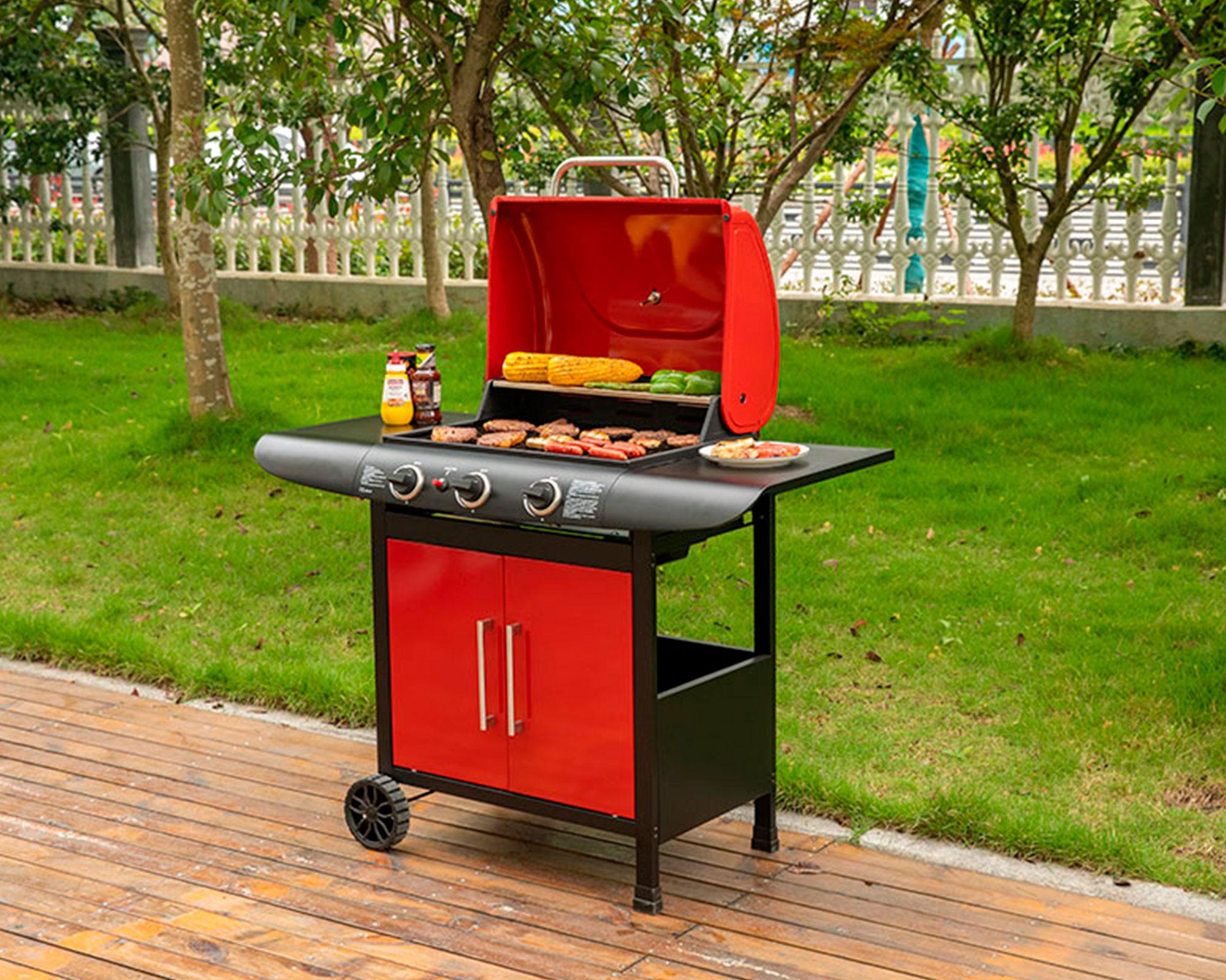 Parrilla a gas 3 quemadores Dakota-7