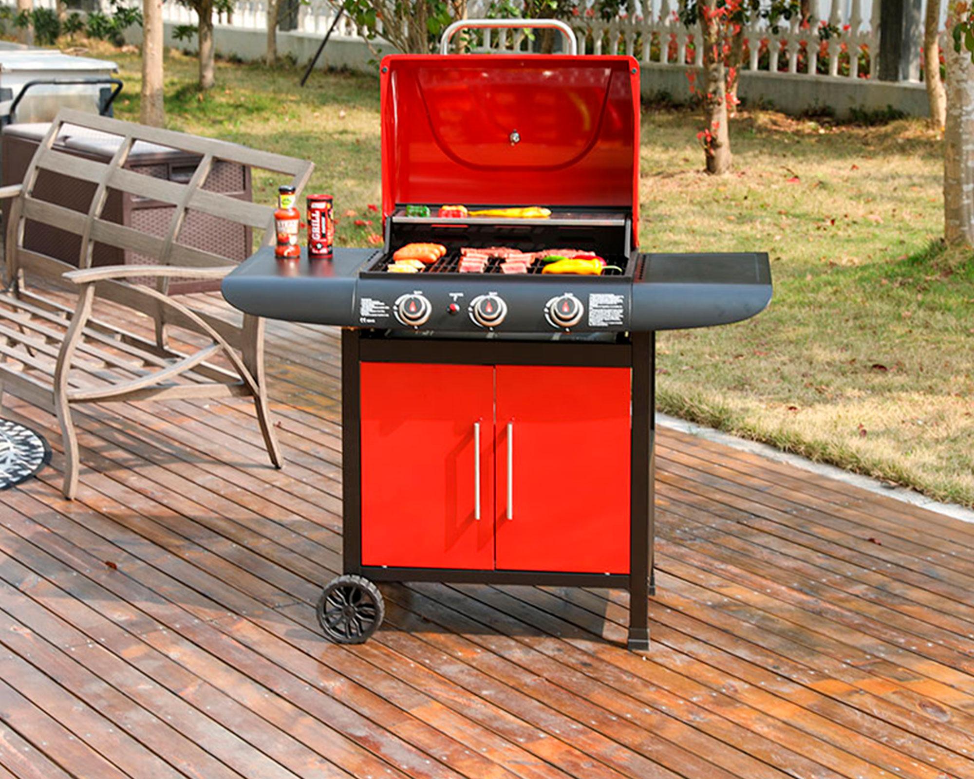 Parrilla a gas 3 quemadores Dakota-4