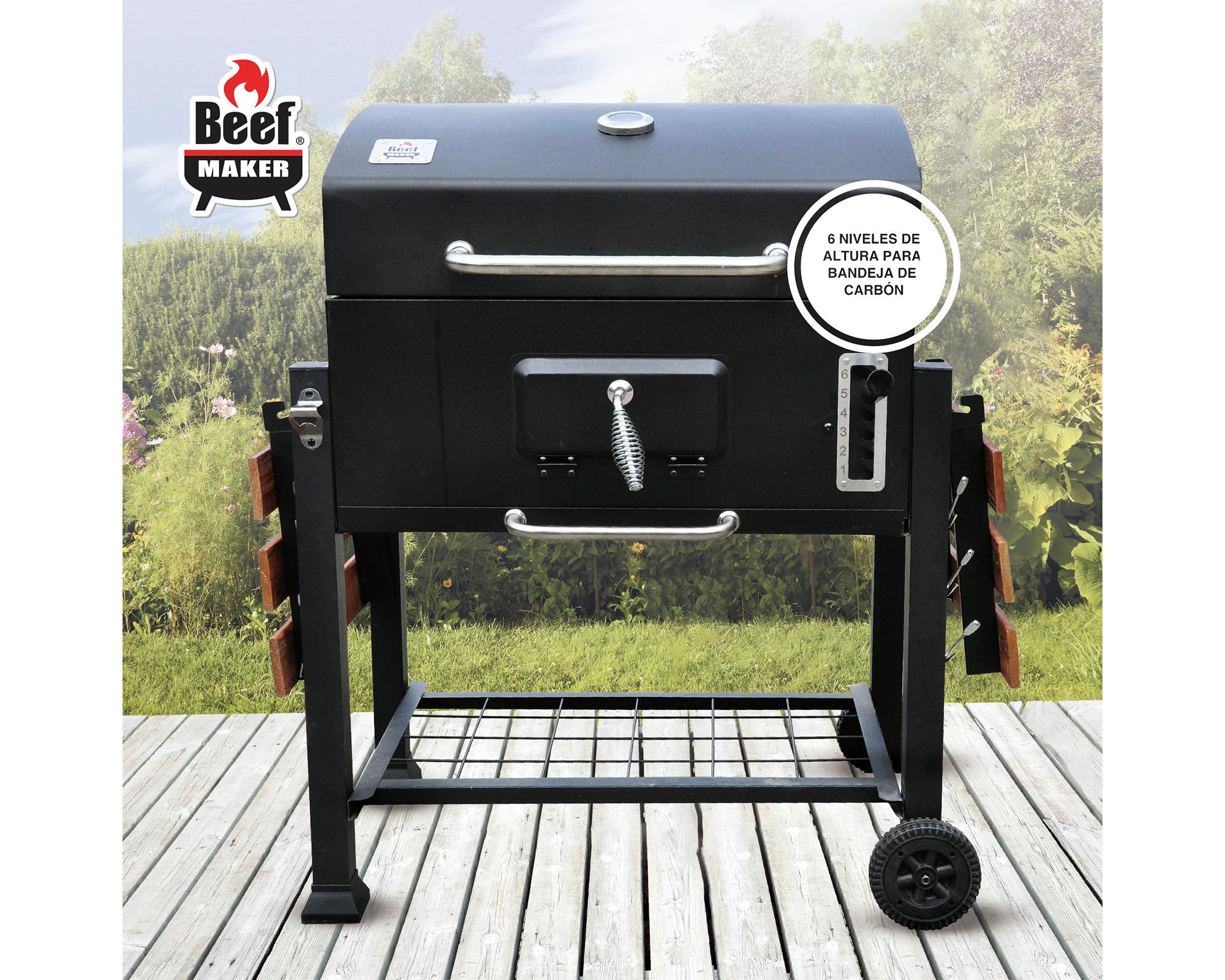 Parrilla carbón roble/negro-3
