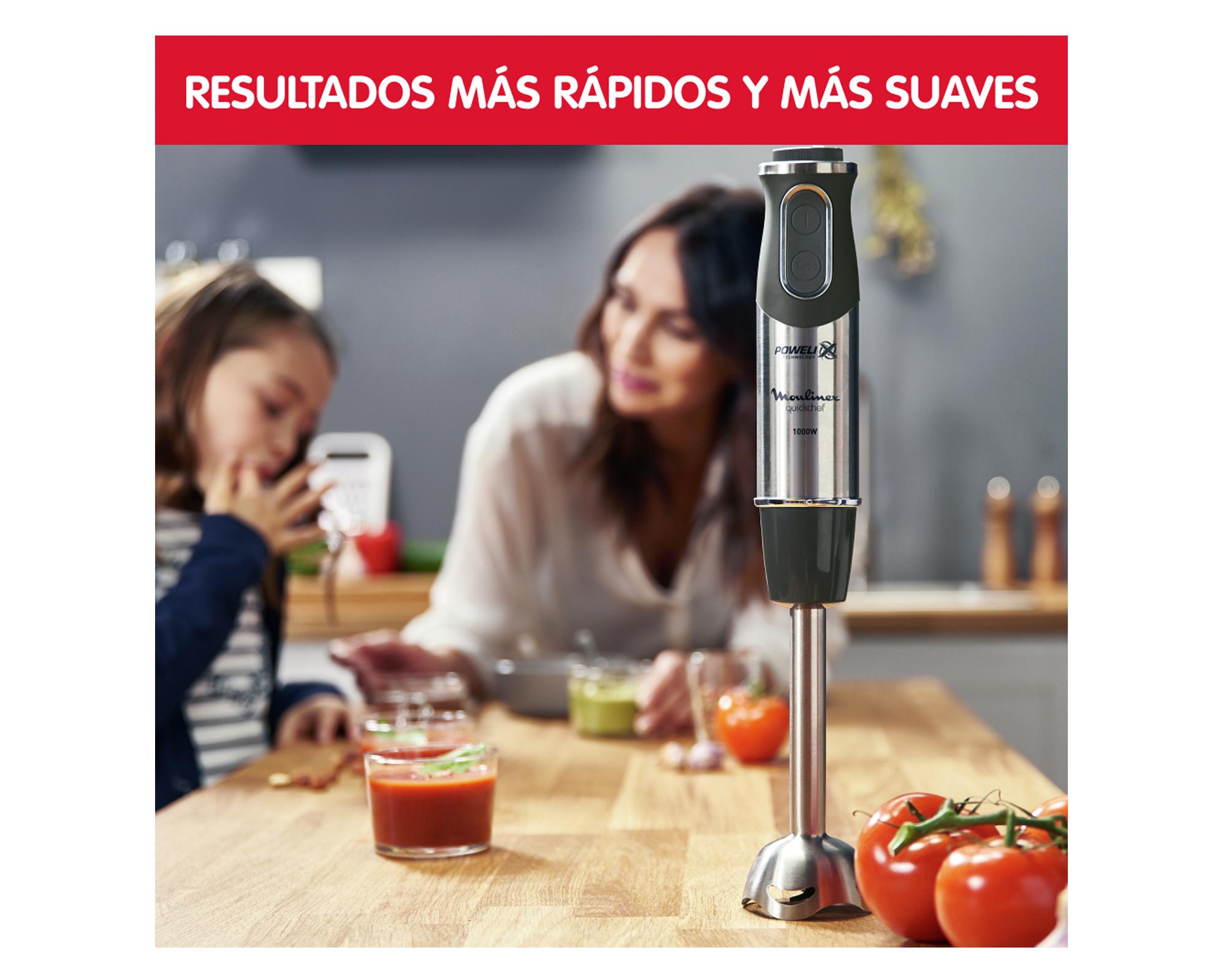 Batidora inmersión Quickchef 3 en 1 negro 800 ml-3