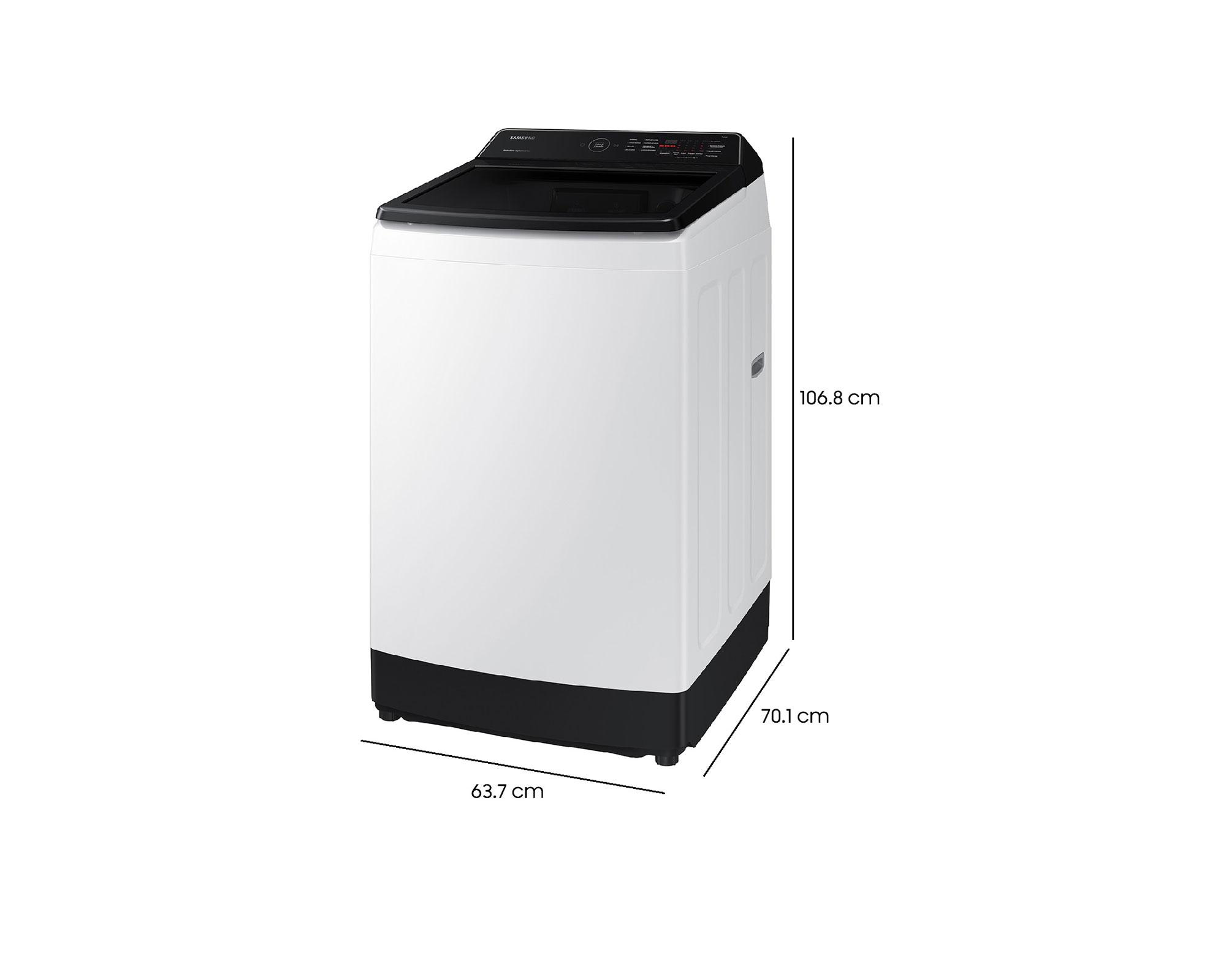 Lavadora WA17CG6441BWZS cargar superior 17 kg blanco-7