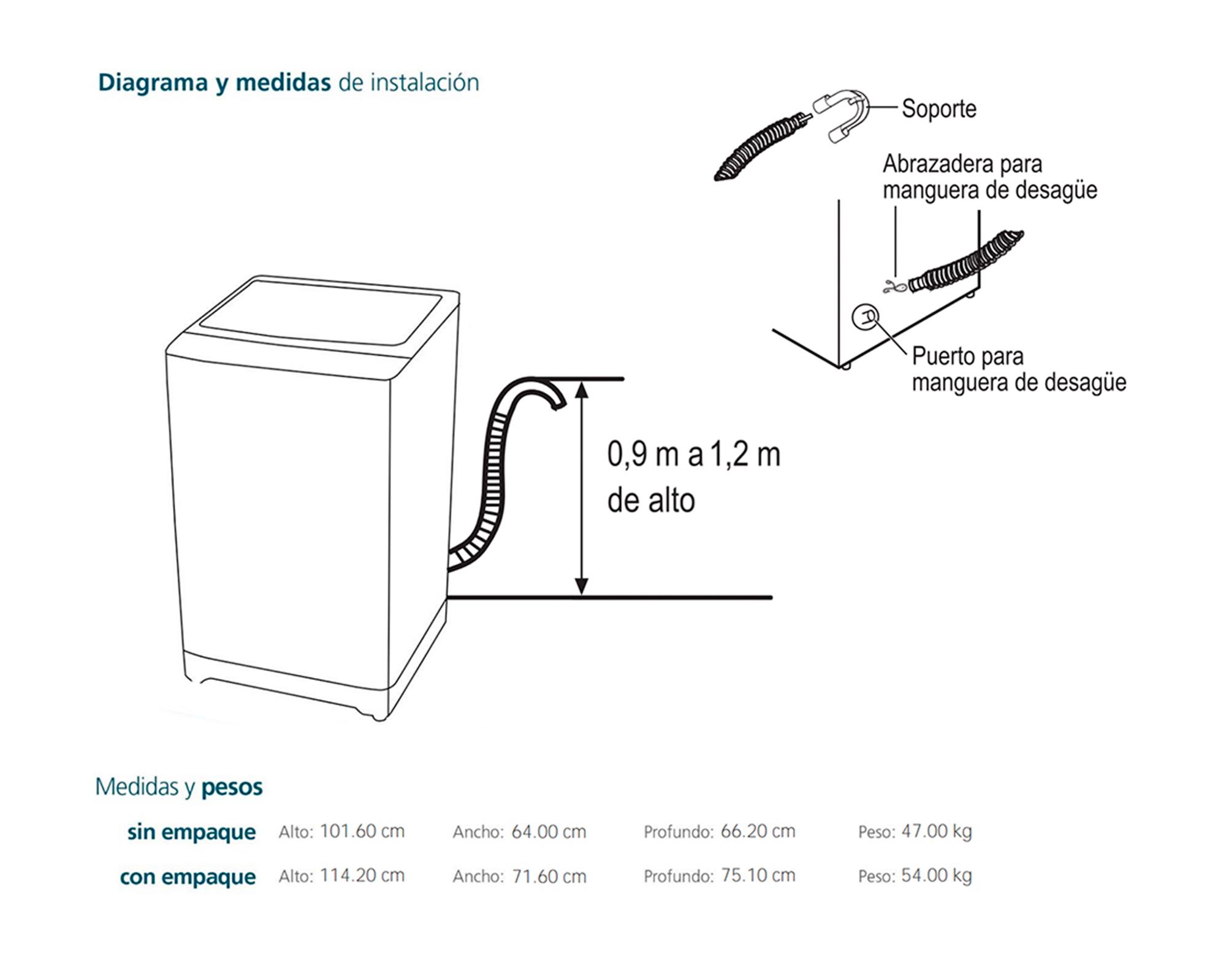 Lavadora LMA9120WDGCL0 carga superior 19 kg diamond gray-4