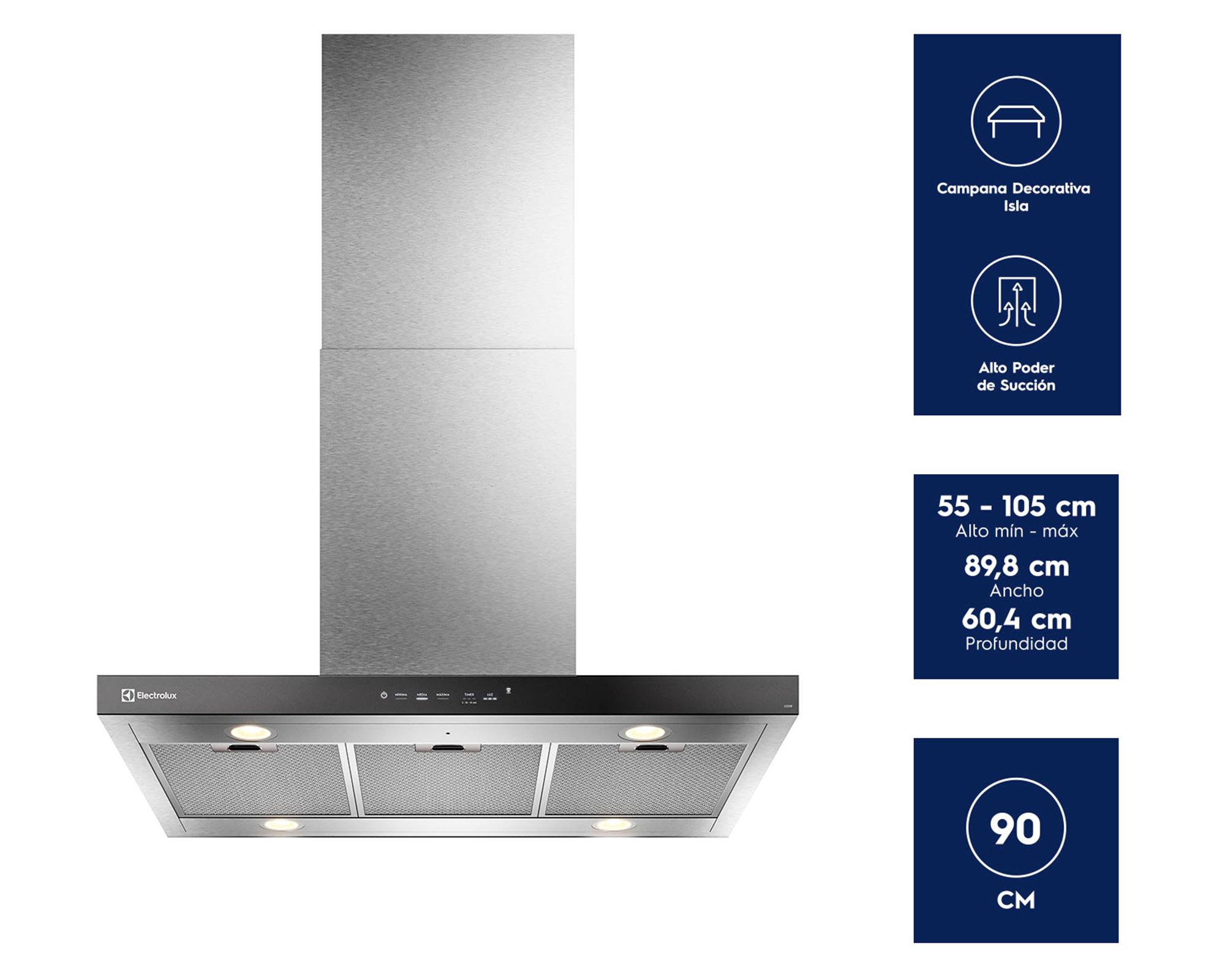 Campana decorativa isla CE9IF 308W-2