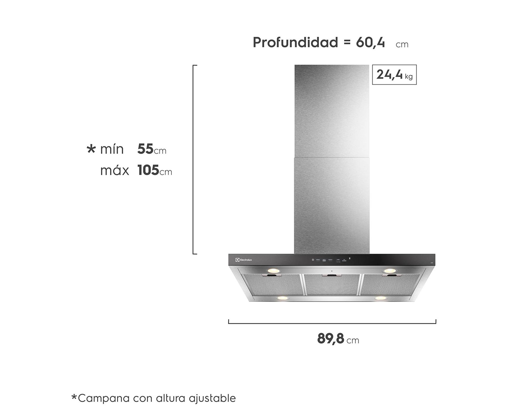 Campana decorativa isla CE9IF 308W-5